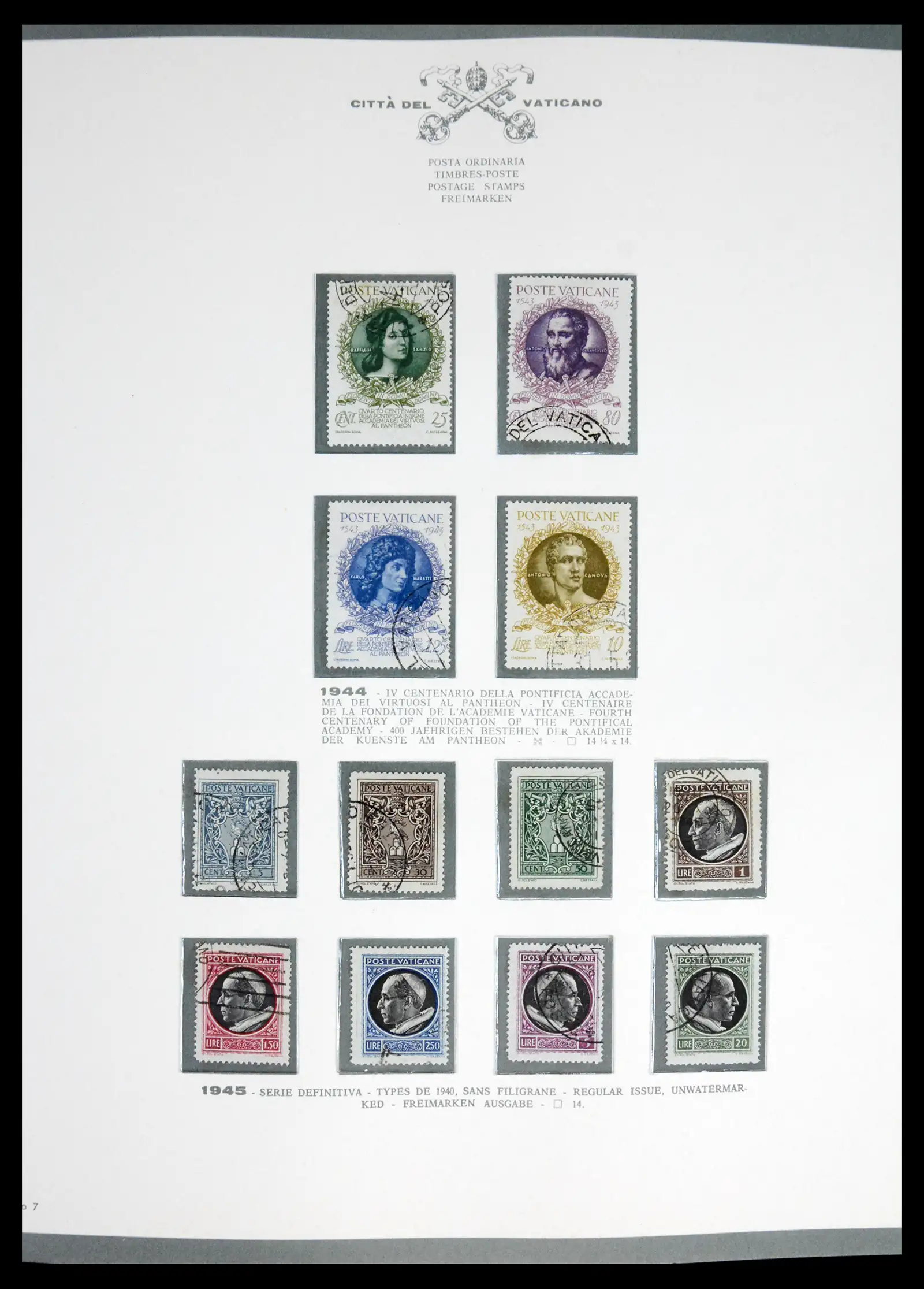 42216 0008 - Stamp collection 42216 Vatican complete 1929-1972.