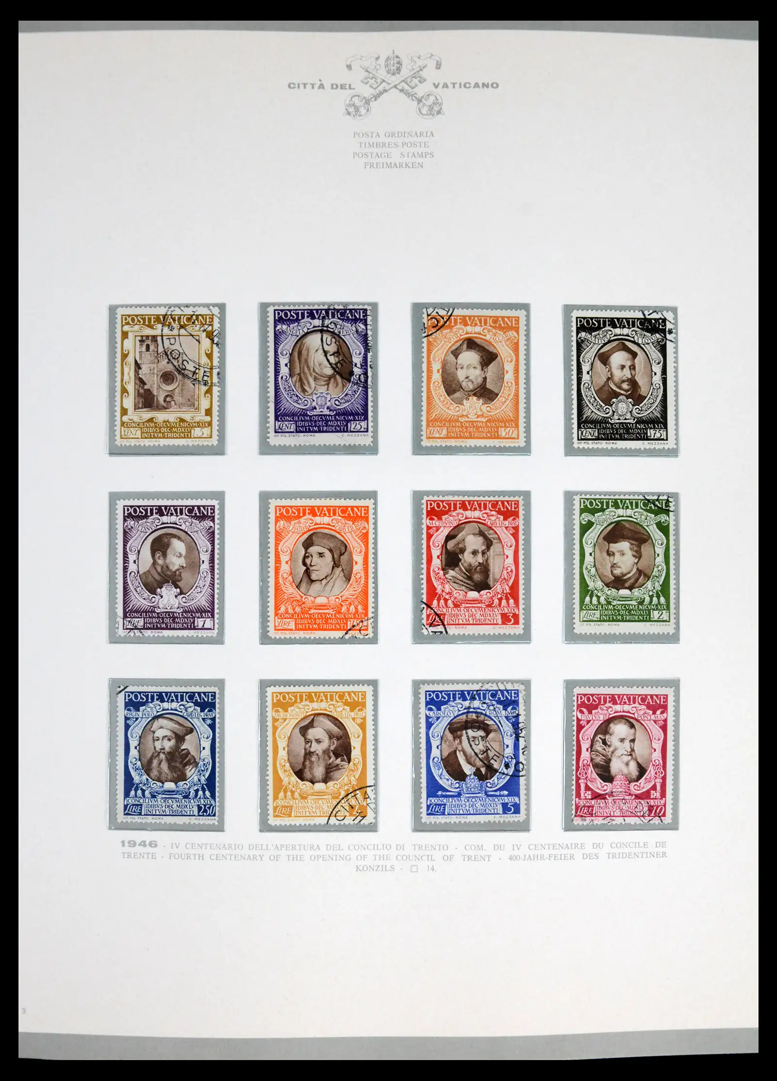 42216 0010 - Stamp collection 42216 Vatican complete 1929-1972.
