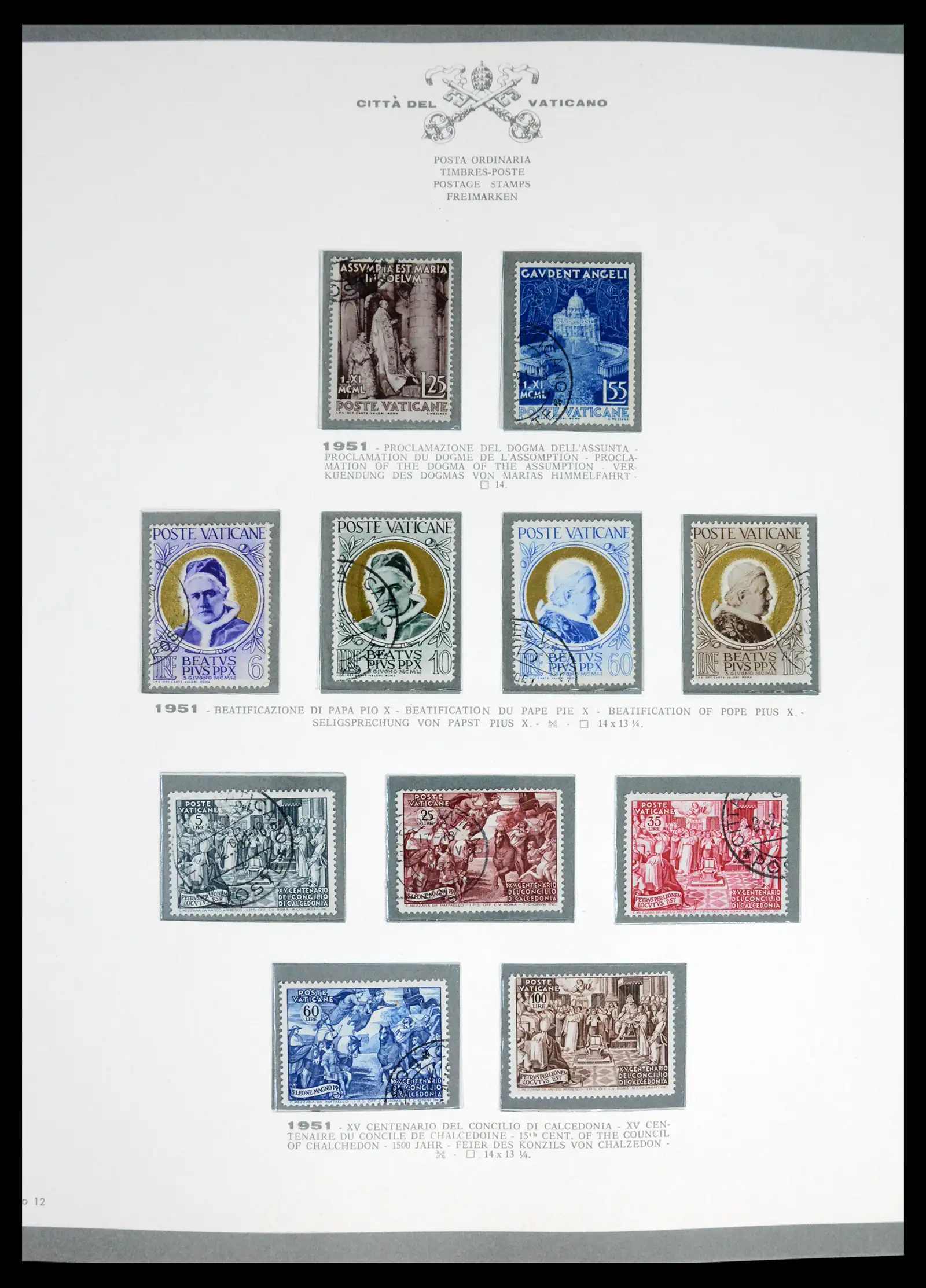 42216 0013 - Stamp collection 42216 Vatican complete 1929-1972.