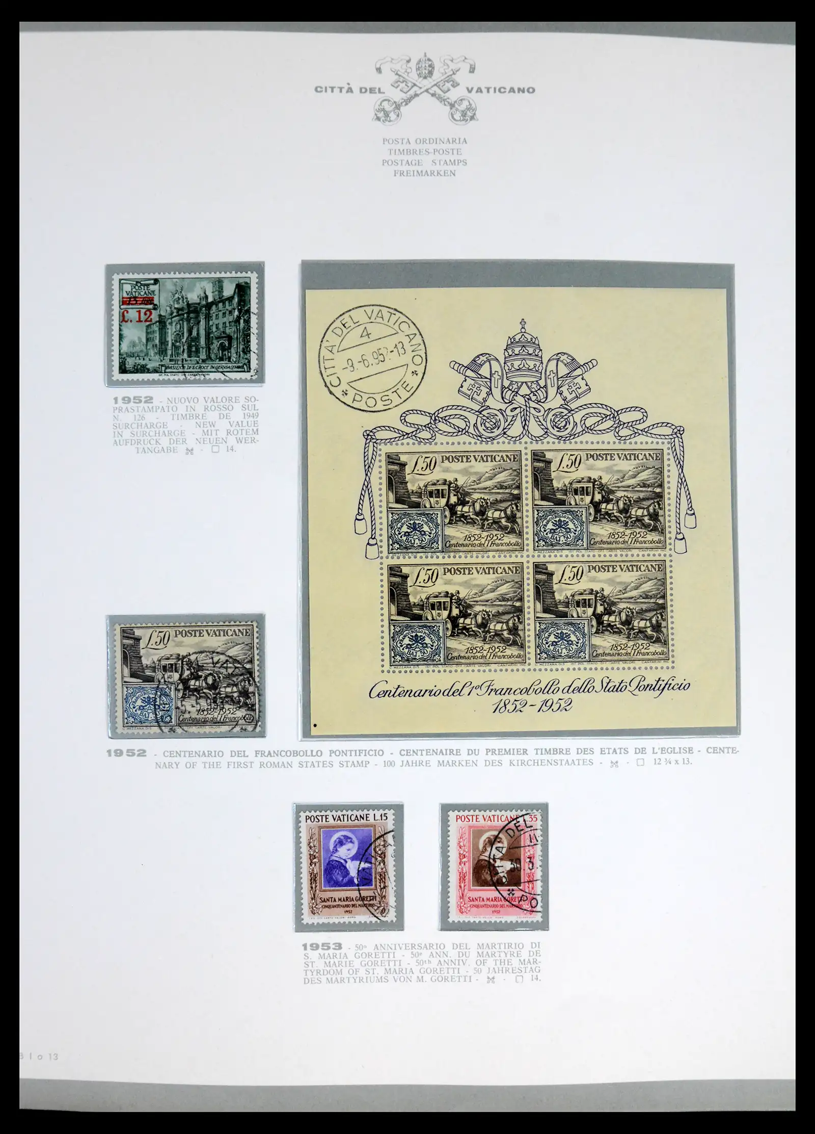 42216 0014 - Stamp collection 42216 Vatican complete 1929-1972.