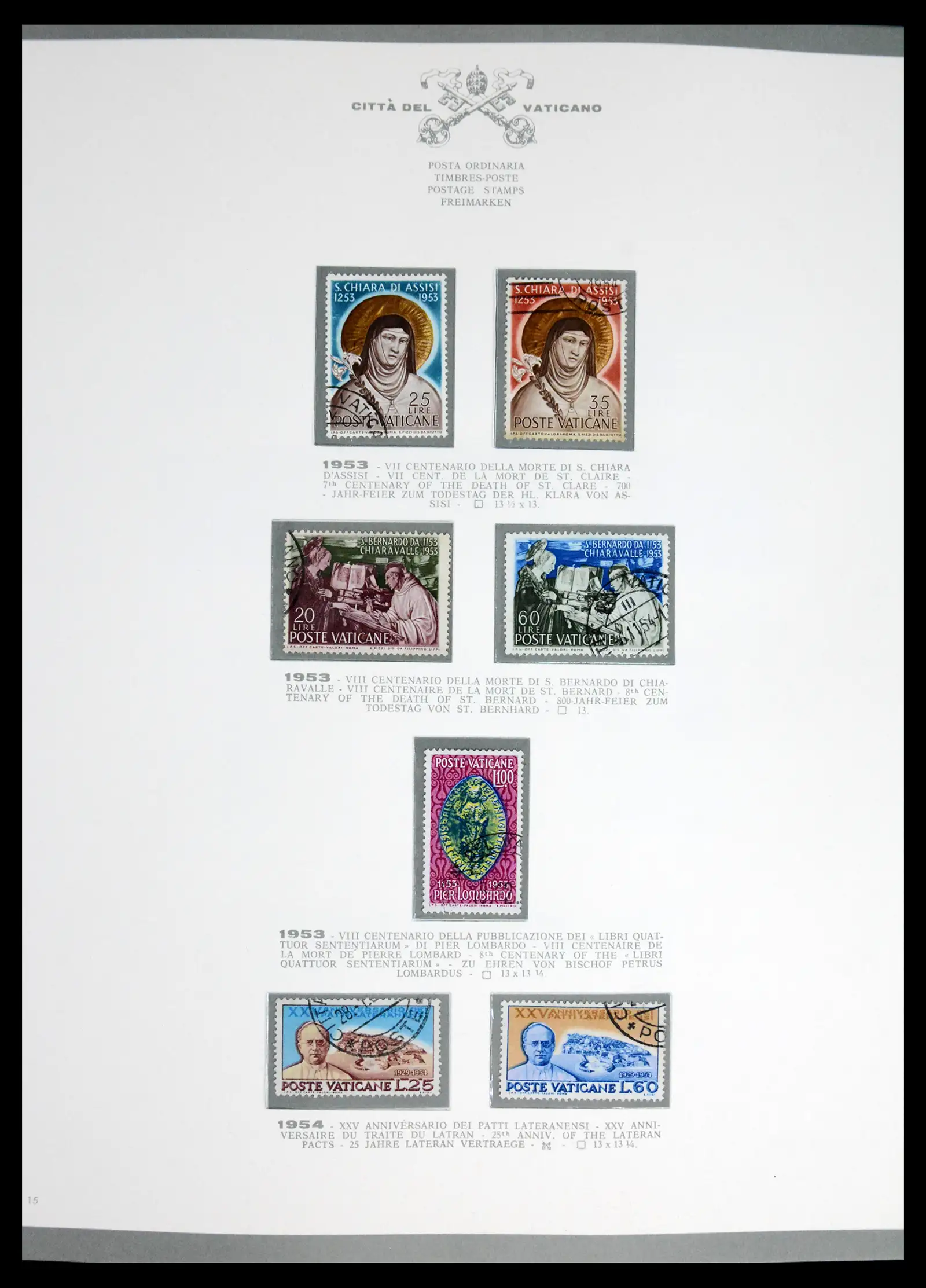42216 0016 - Stamp collection 42216 Vatican complete 1929-1972.
