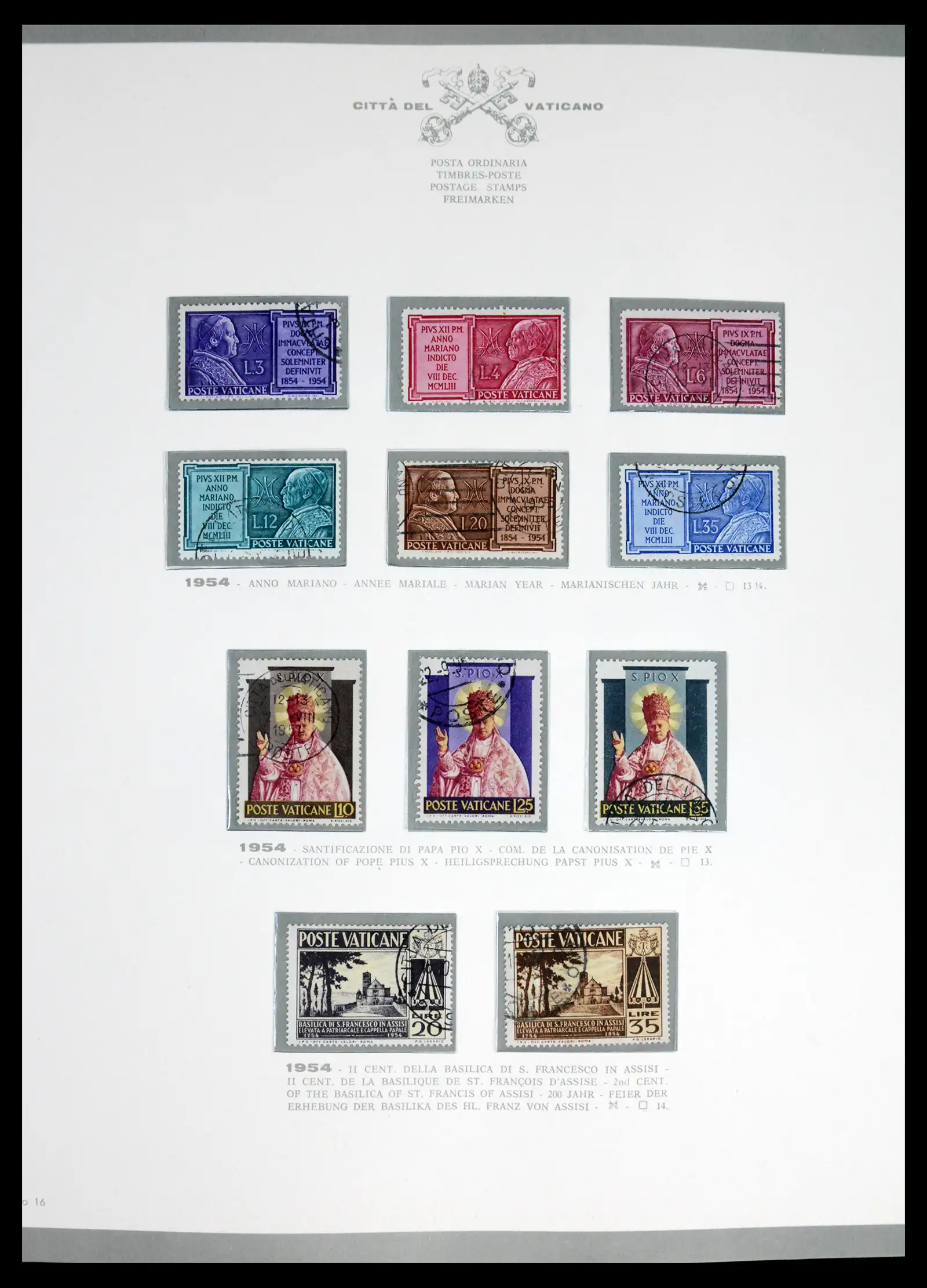 42216 0017 - Stamp collection 42216 Vatican complete 1929-1972.