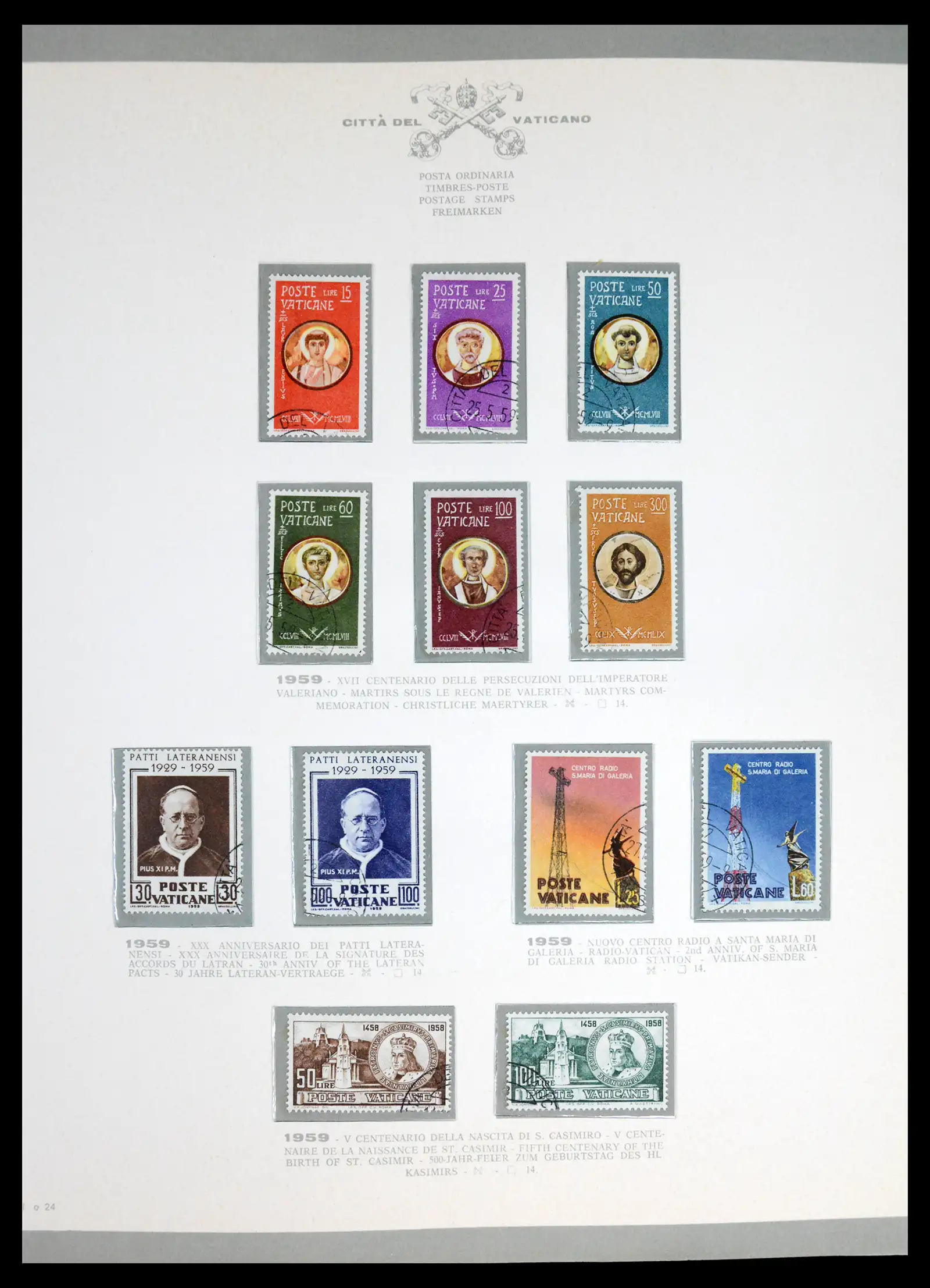 42216 0025 - Stamp collection 42216 Vatican complete 1929-1972.