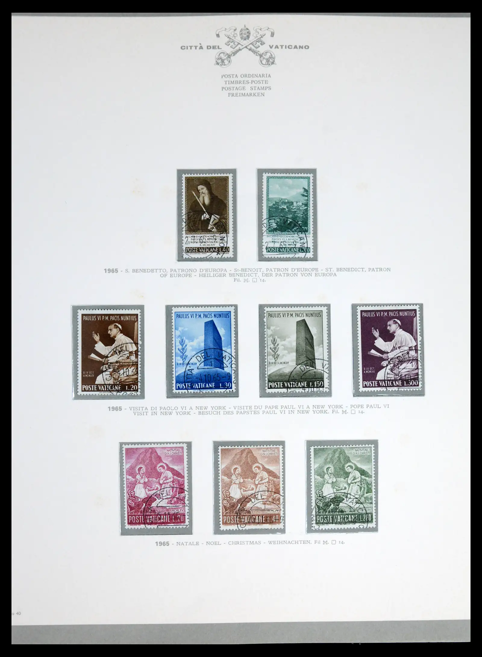 42216 0041 - Stamp collection 42216 Vatican complete 1929-1972.
