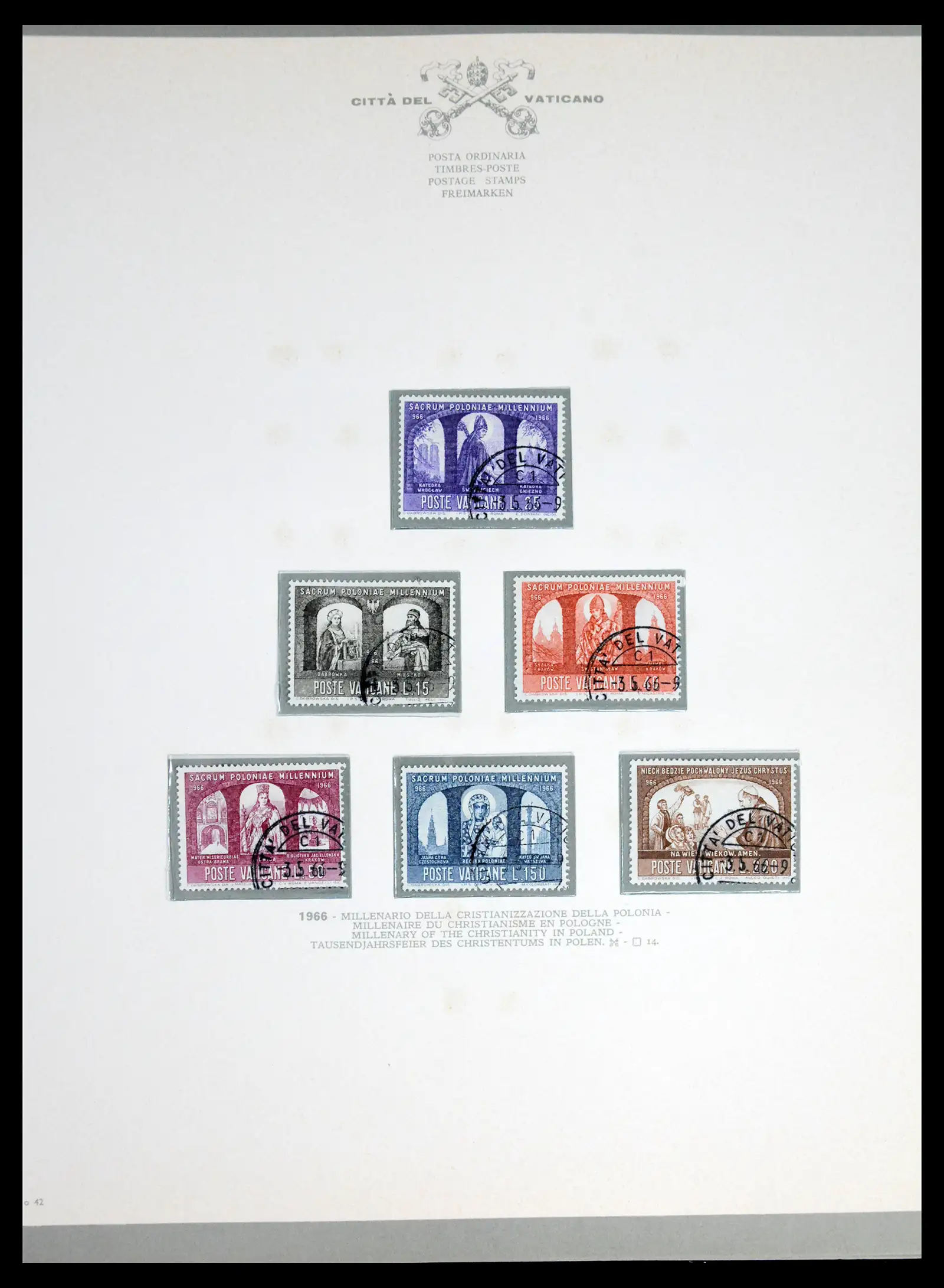 42216 0043 - Stamp collection 42216 Vatican complete 1929-1972.