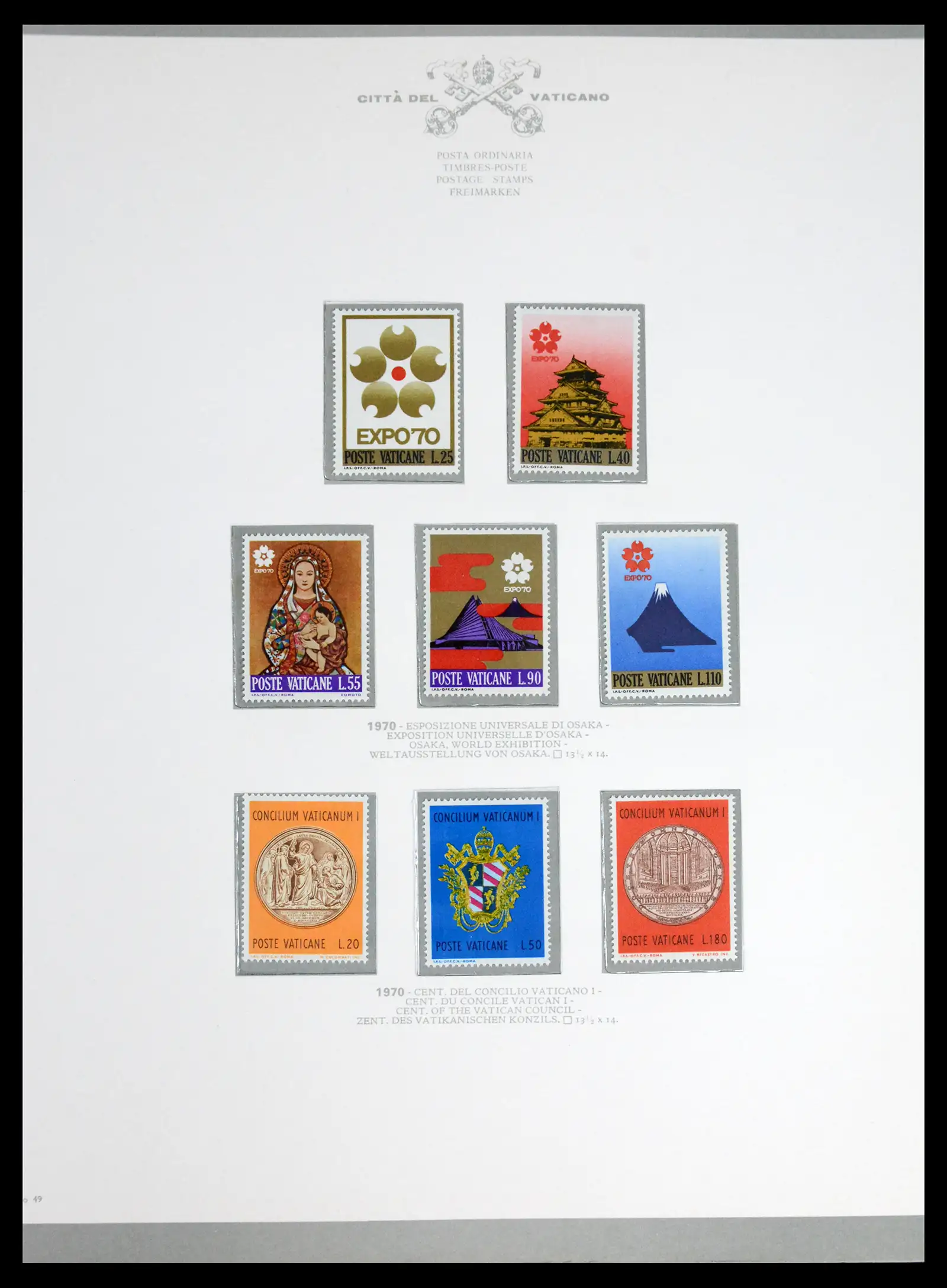 42216 0050 - Stamp collection 42216 Vatican complete 1929-1972.