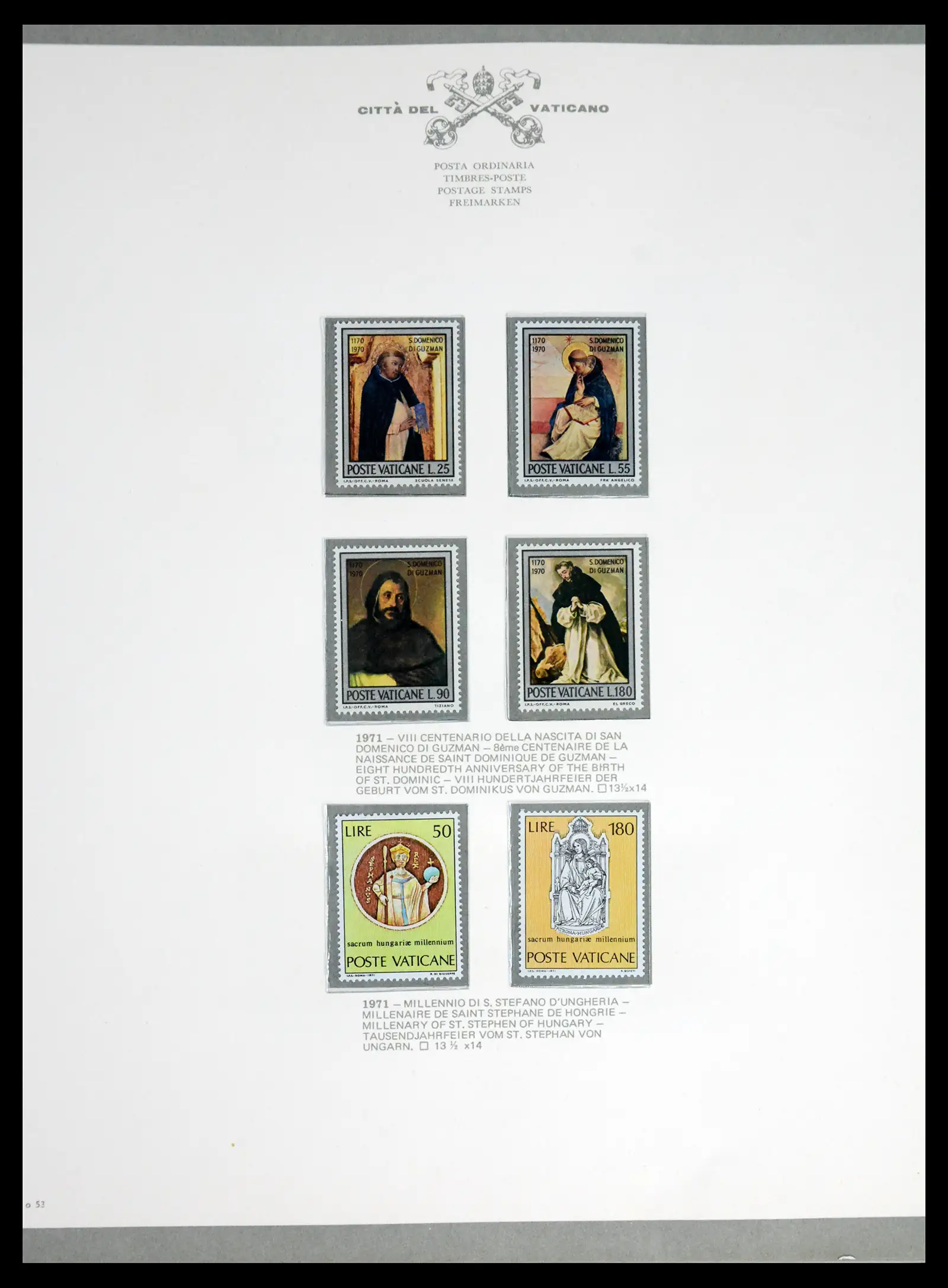 42216 0054 - Stamp collection 42216 Vatican complete 1929-1972.