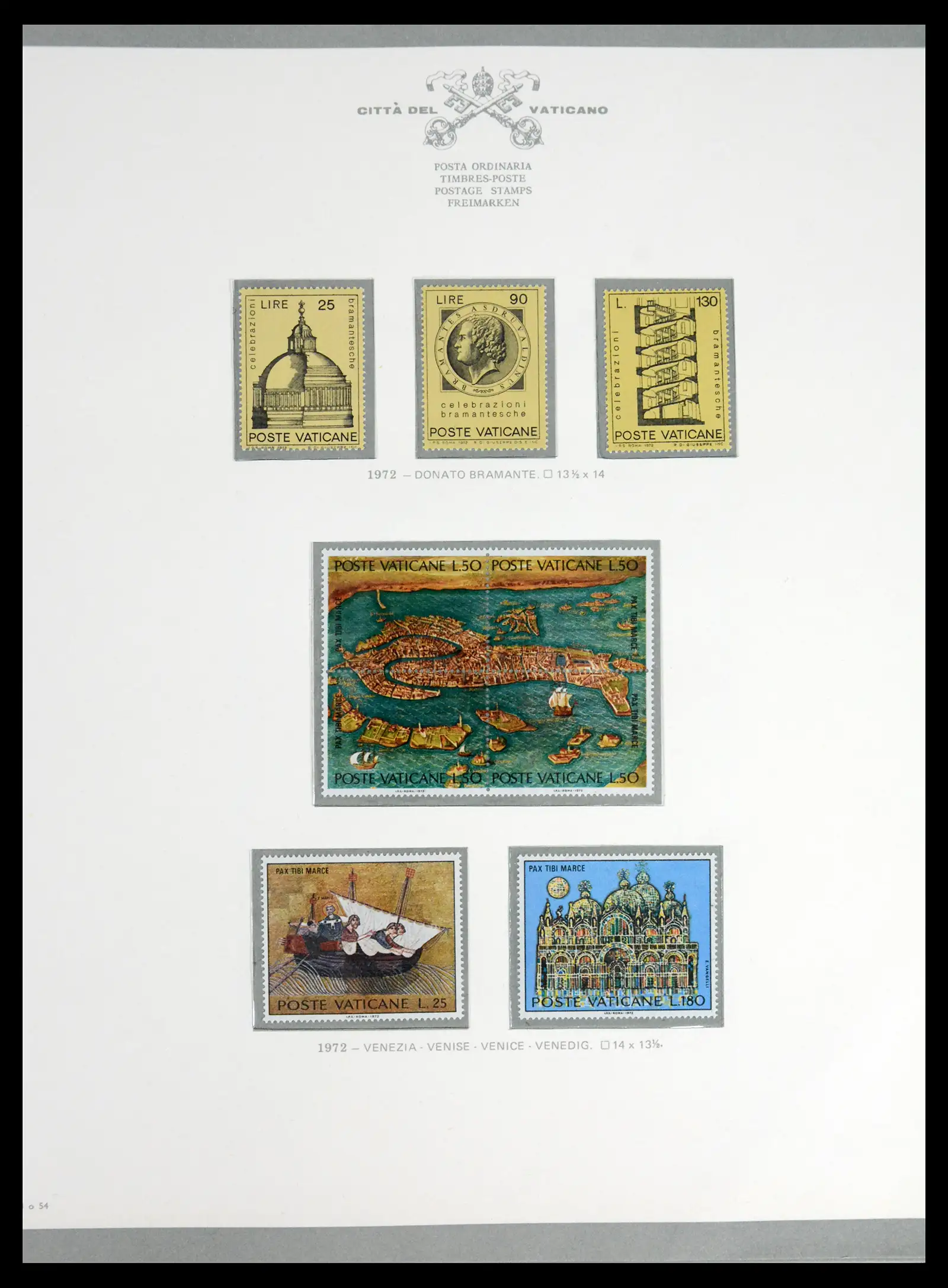 42216 0055 - Stamp collection 42216 Vatican complete 1929-1972.