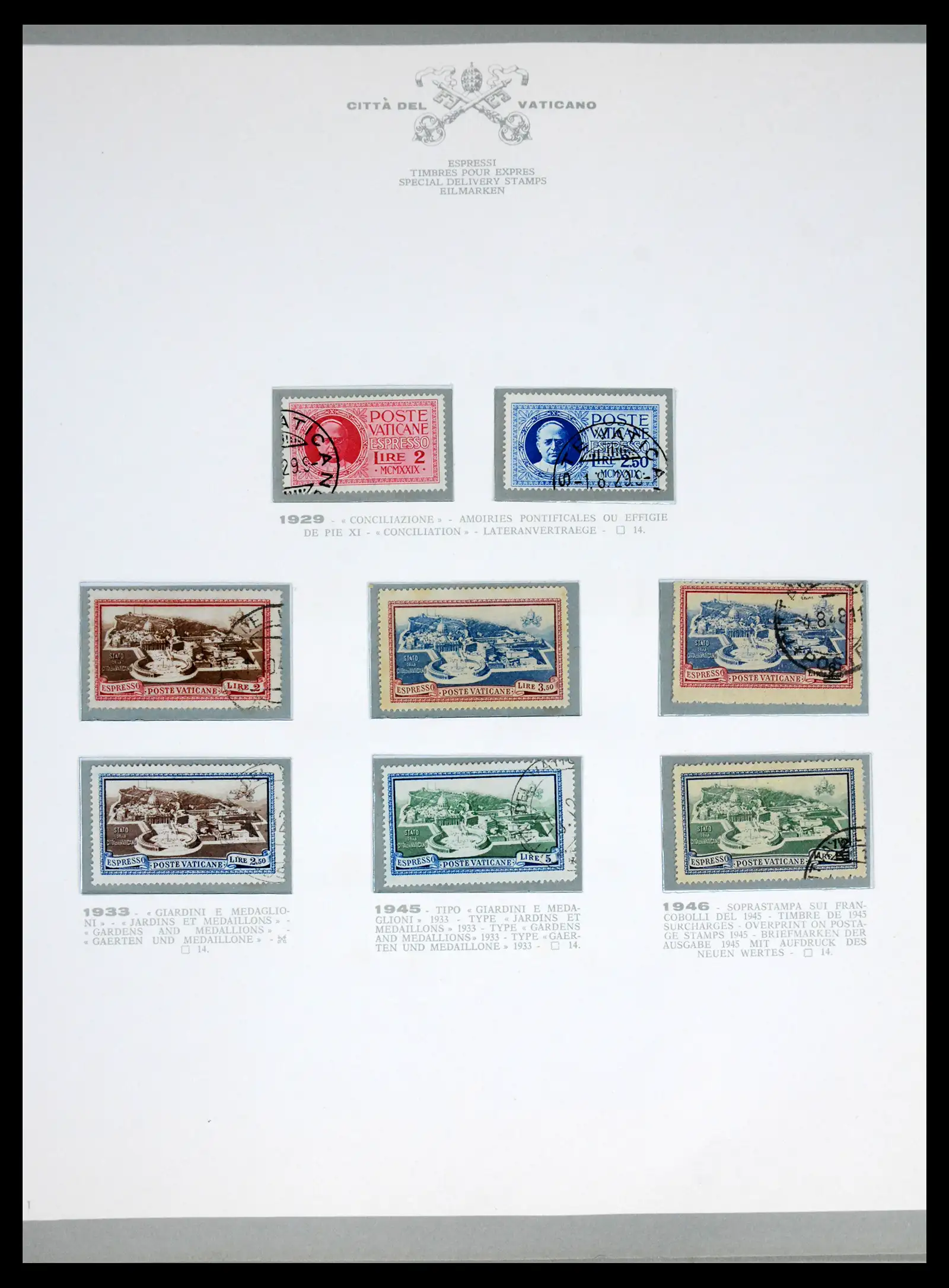 42216 0064 - Stamp collection 42216 Vatican complete 1929-1972.