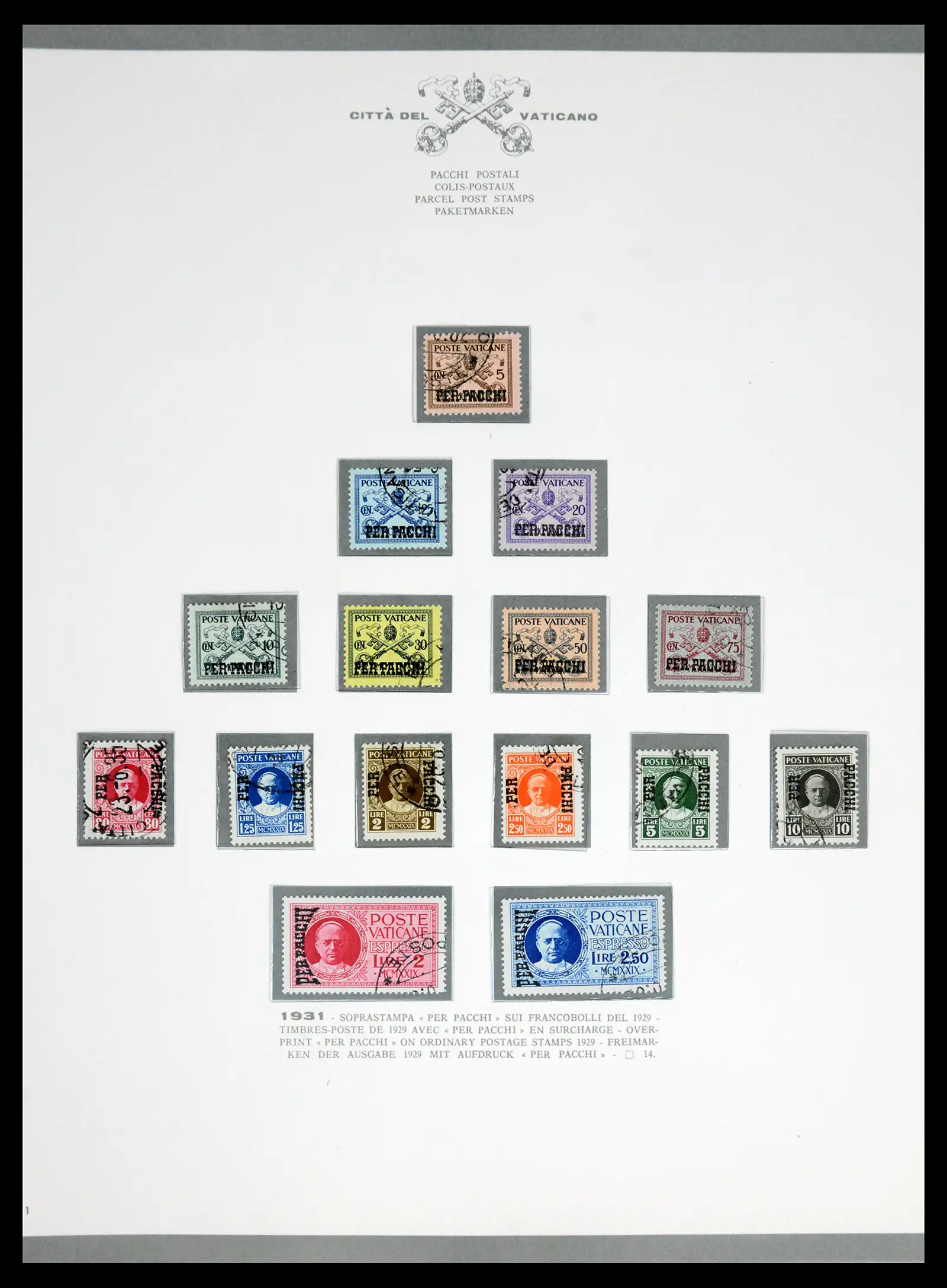 42216 0067 - Stamp collection 42216 Vatican complete 1929-1972.