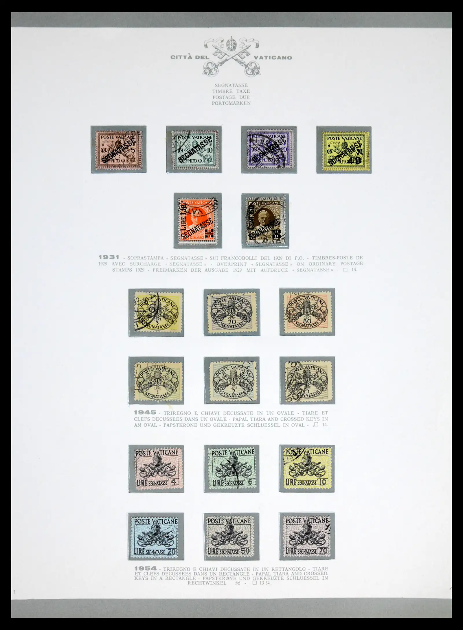 42216 0068 - Stamp collection 42216 Vatican complete 1929-1972.