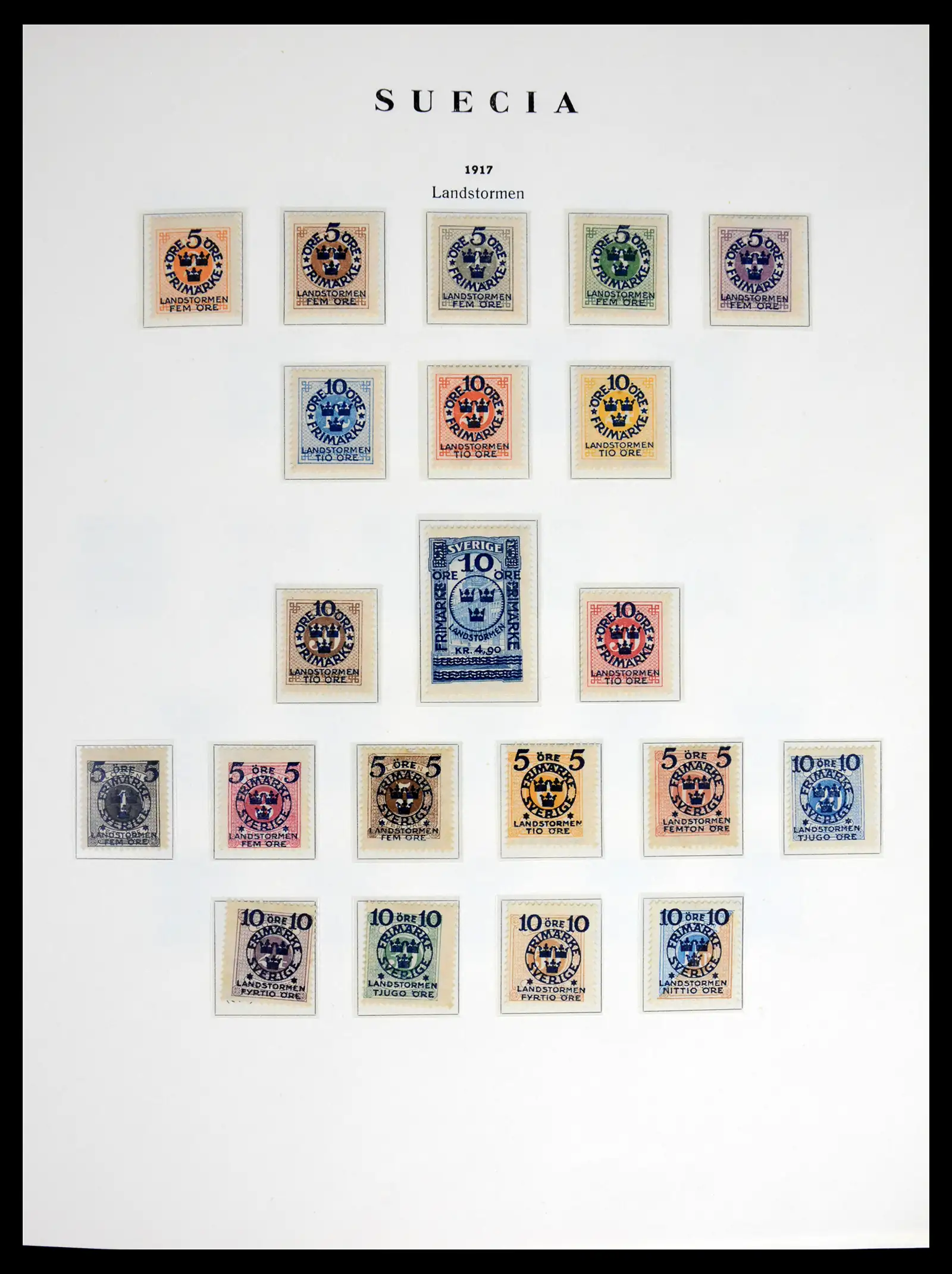 42217 0005 - Stamp collection 42217 Sweden 1855-1979.