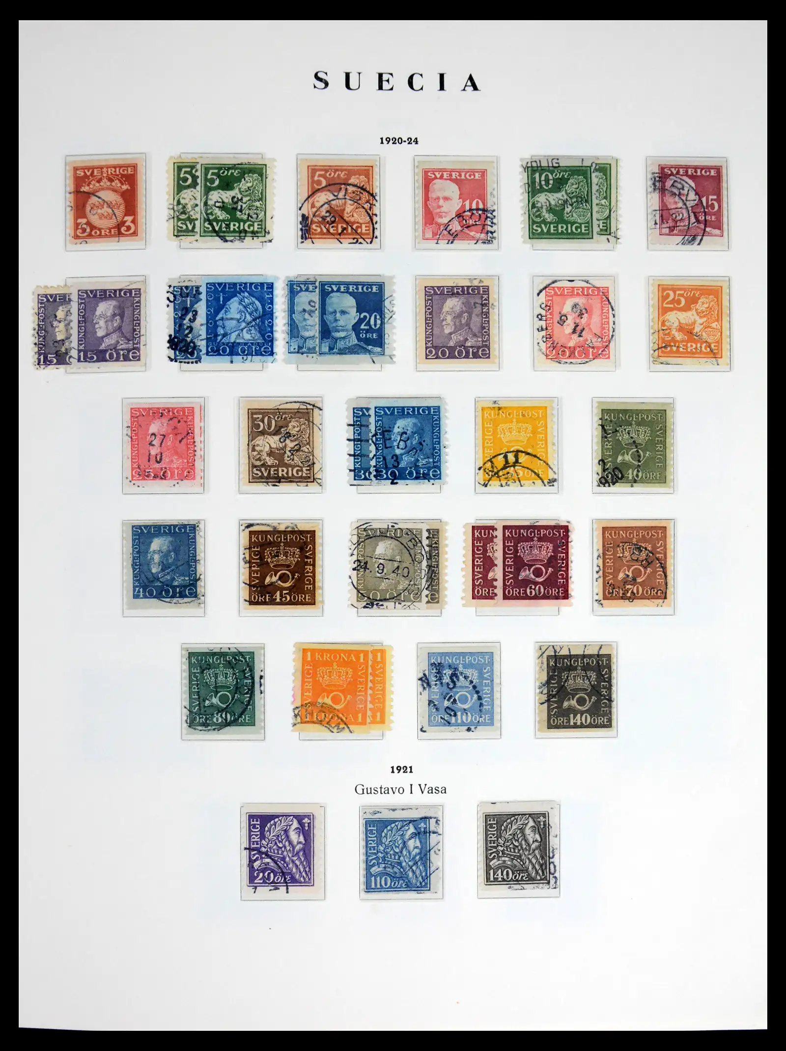 42217 0007 - Stamp collection 42217 Sweden 1855-1979.