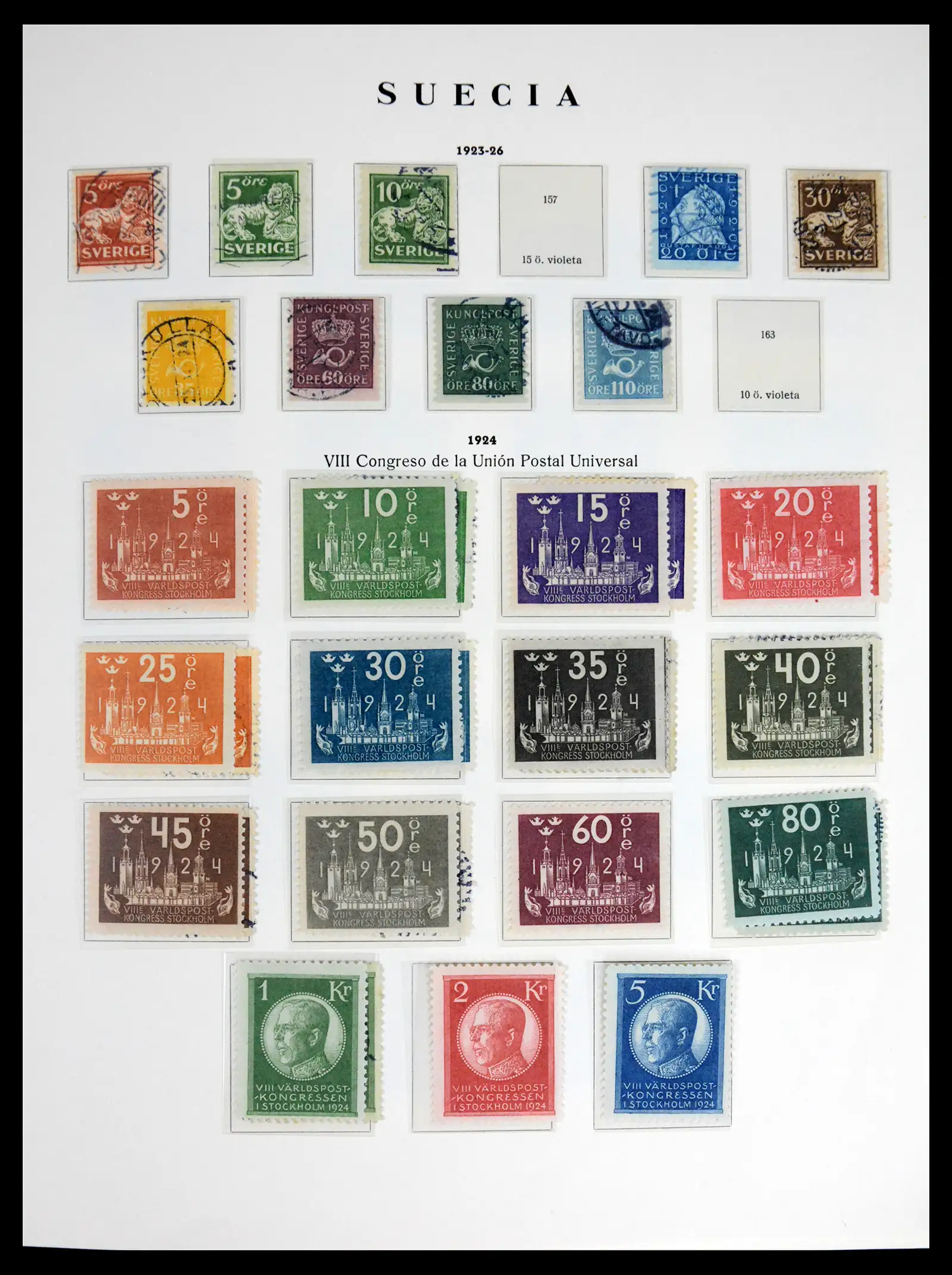 42217 0008 - Stamp collection 42217 Sweden 1855-1979.