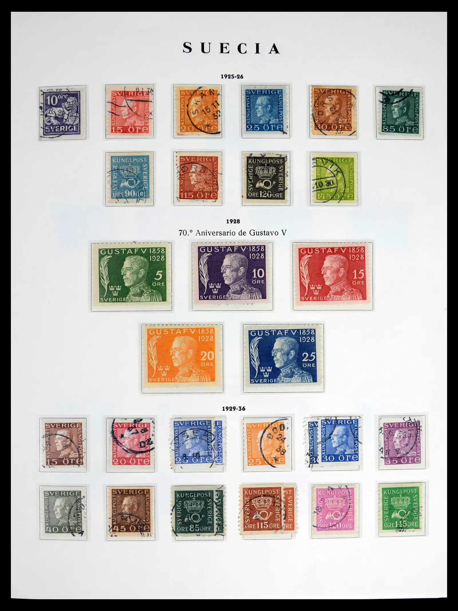 42217 0010 - Stamp collection 42217 Sweden 1855-1979.