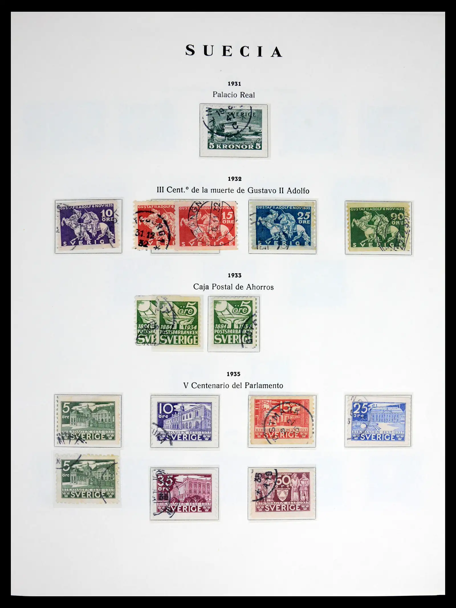 42217 0011 - Stamp collection 42217 Sweden 1855-1979.