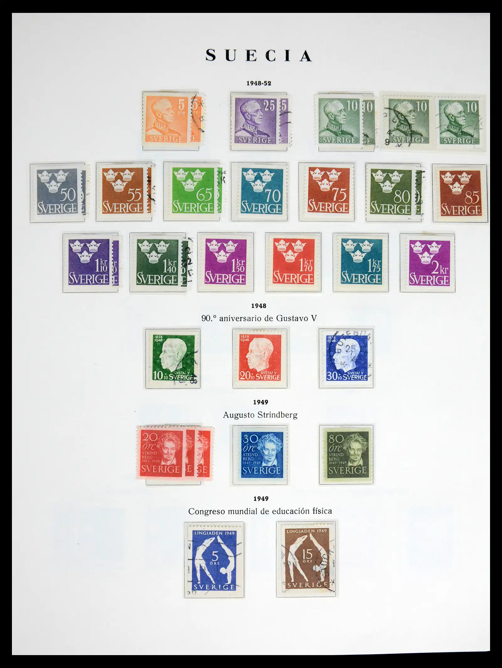 42217 0018 - Stamp collection 42217 Sweden 1855-1979.