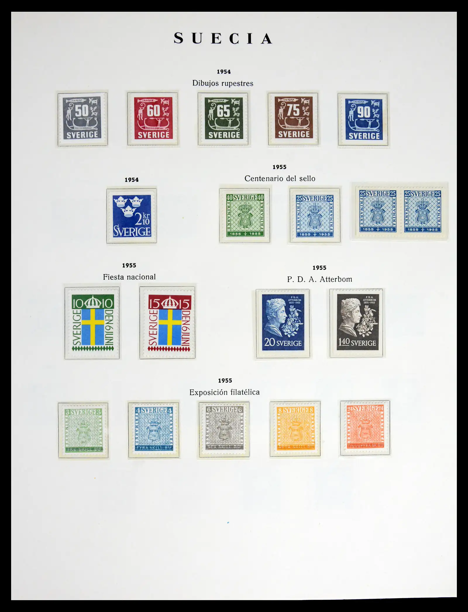 42217 0022 - Postzegelverzameling 42217 Zweden 1855-1979.