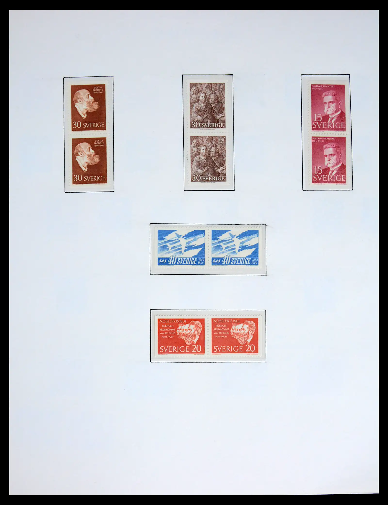 42217 0027 - Postzegelverzameling 42217 Zweden 1855-1979.
