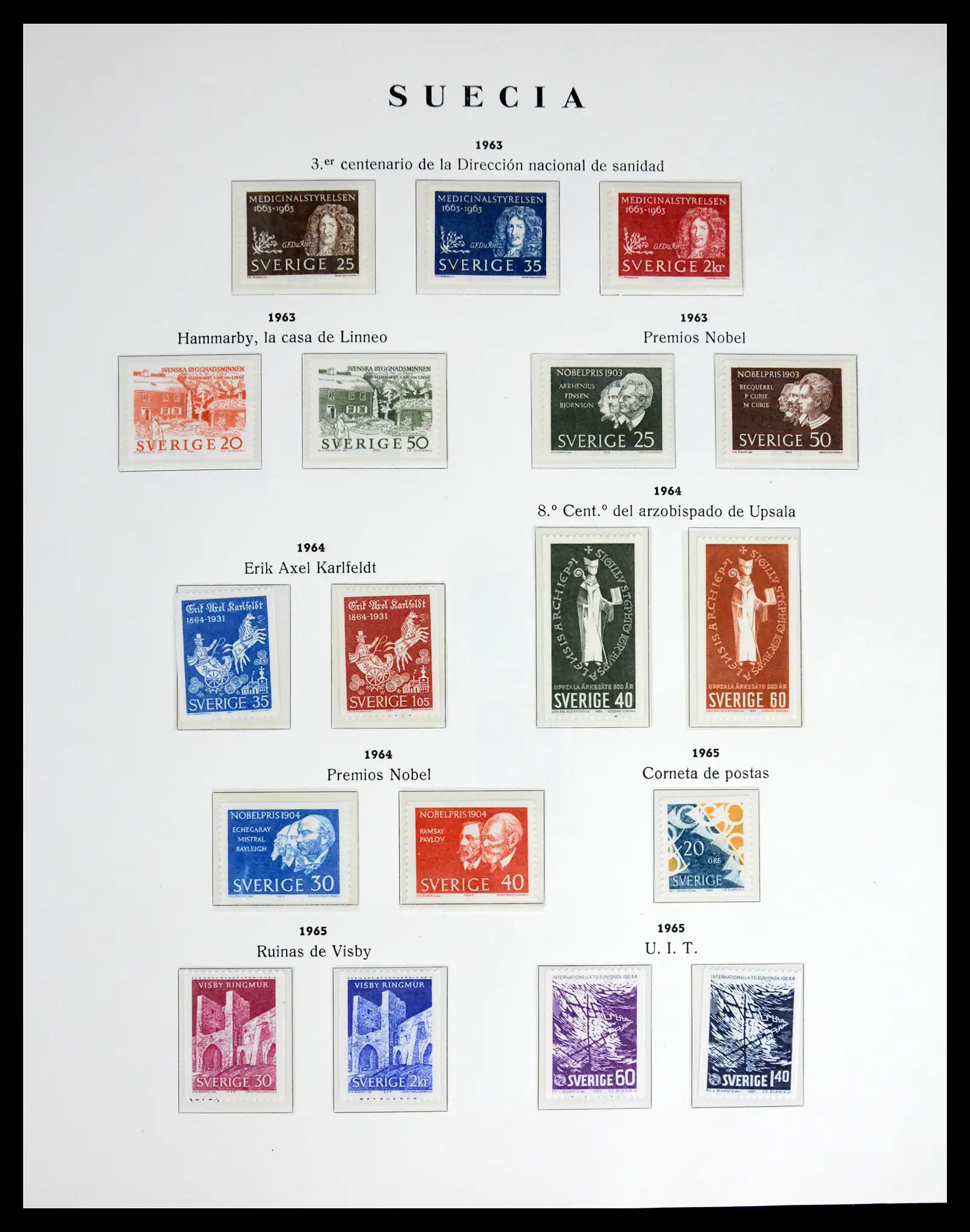 42217 0031 - Postzegelverzameling 42217 Zweden 1855-1979.