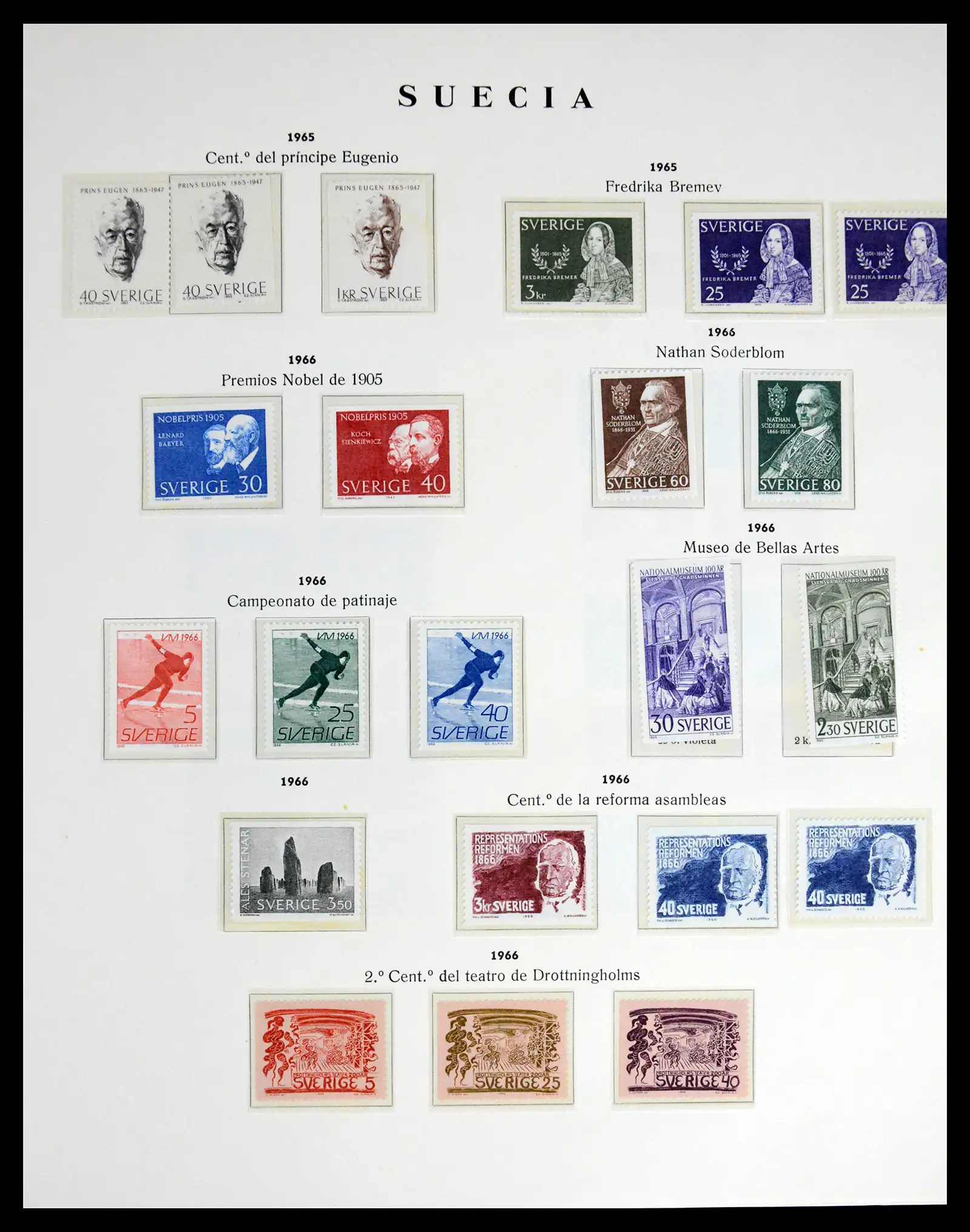 42217 0033 - Postzegelverzameling 42217 Zweden 1855-1979.