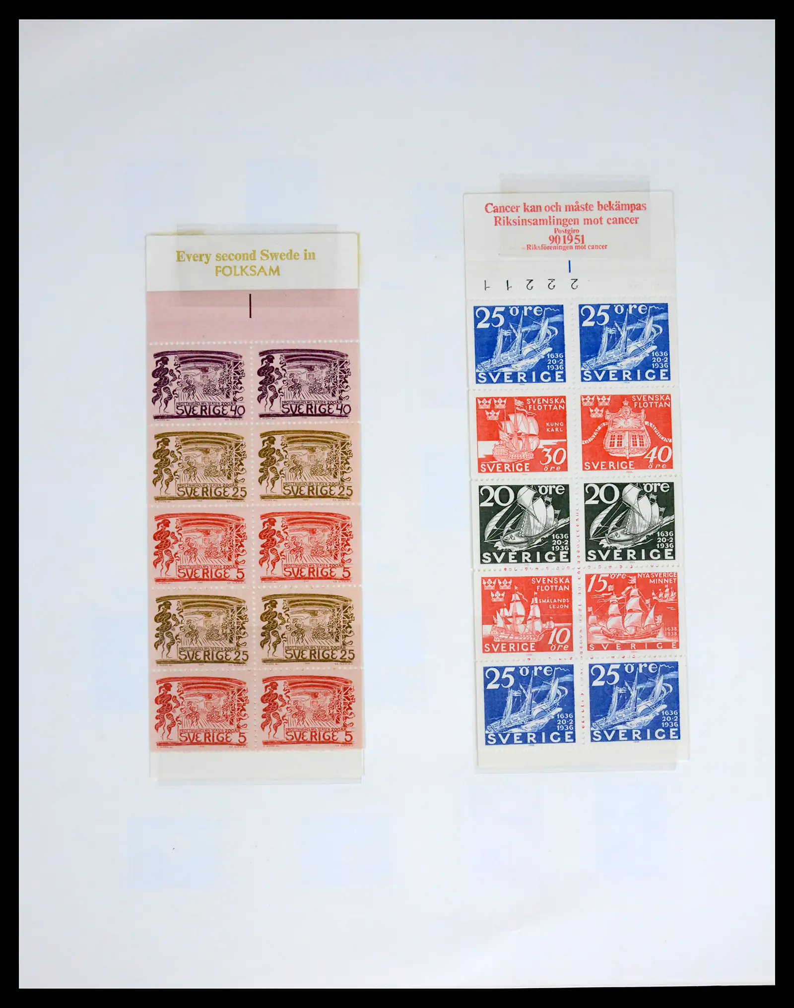 42217 0034 - Postzegelverzameling 42217 Zweden 1855-1979.