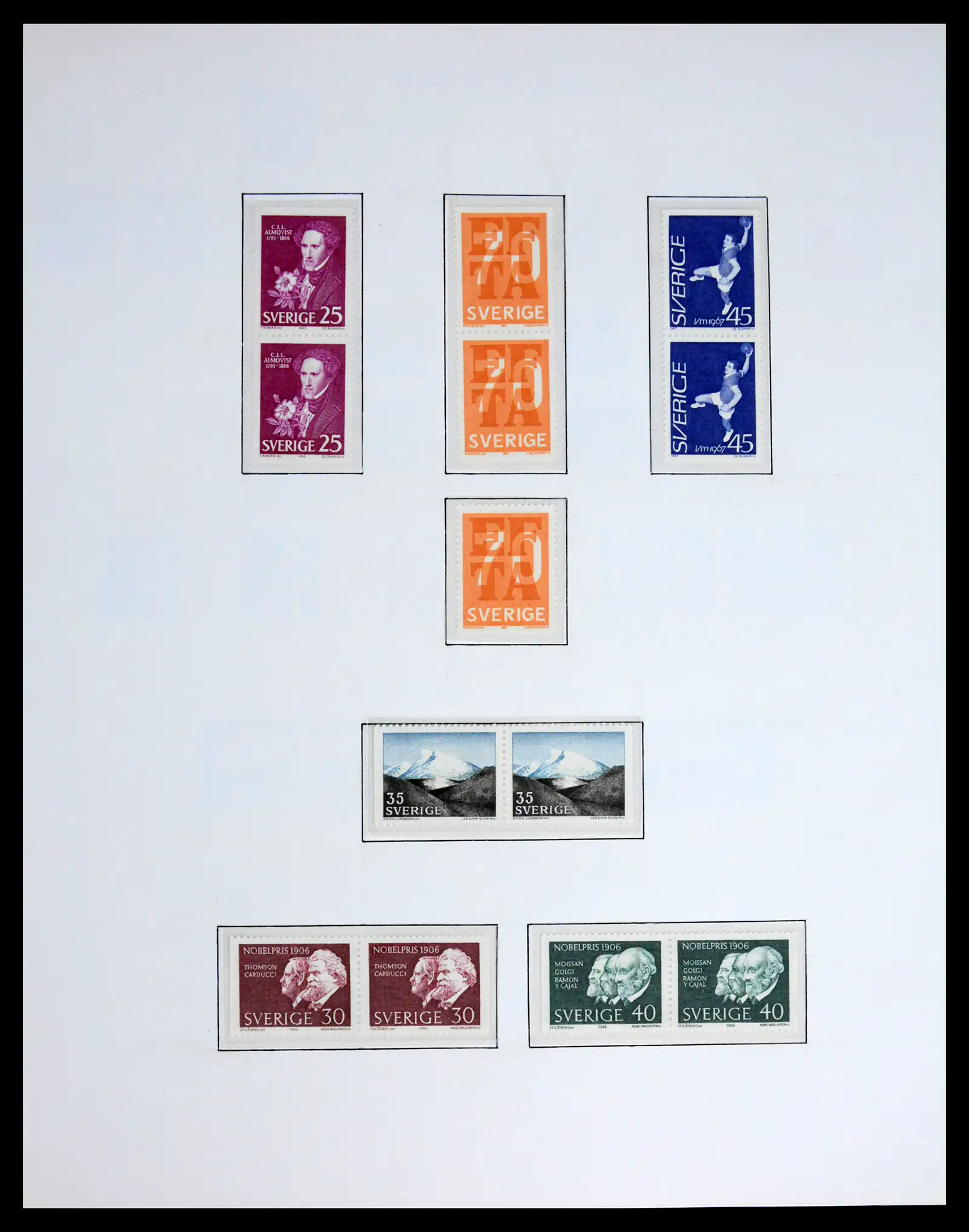 42217 0036 - Postzegelverzameling 42217 Zweden 1855-1979.