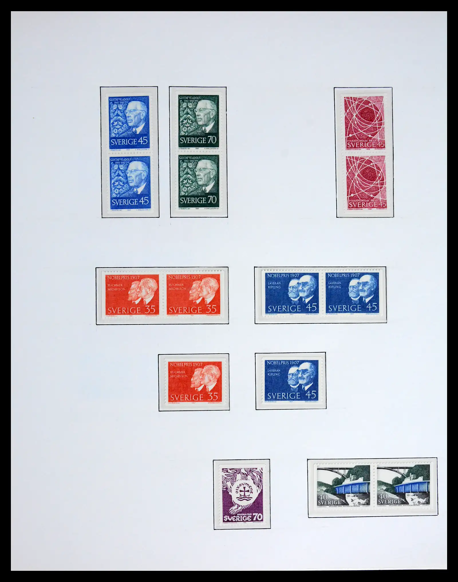 42217 0040 - Postzegelverzameling 42217 Zweden 1855-1979.