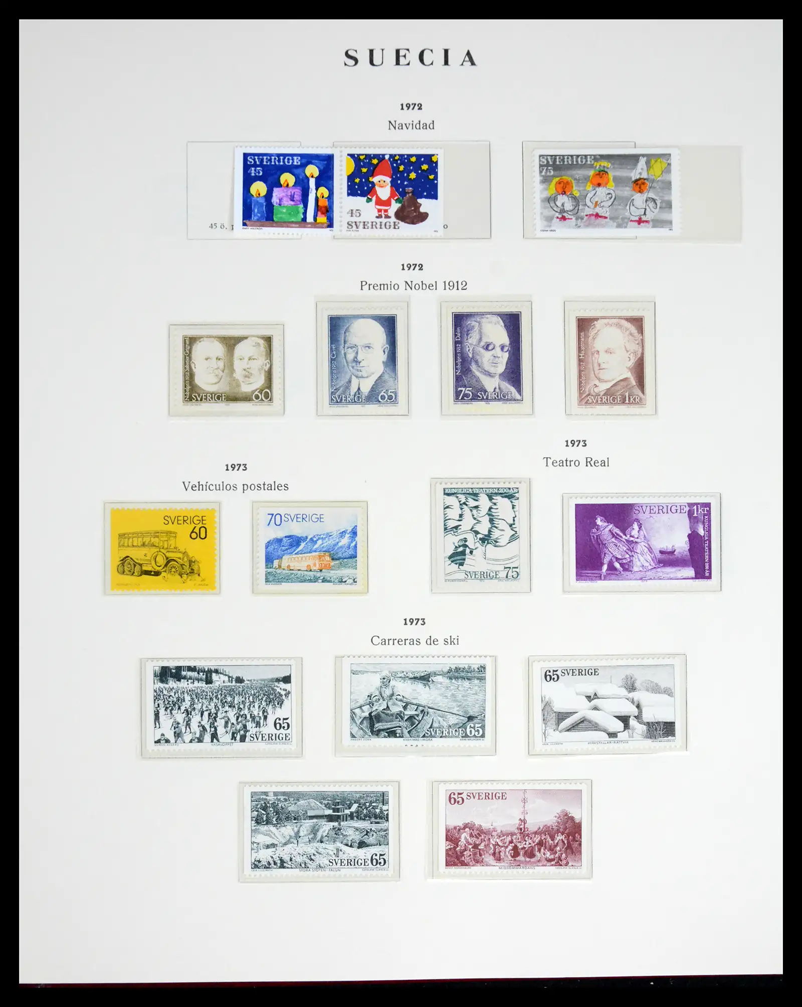 42217 0058 - Postzegelverzameling 42217 Zweden 1855-1979.