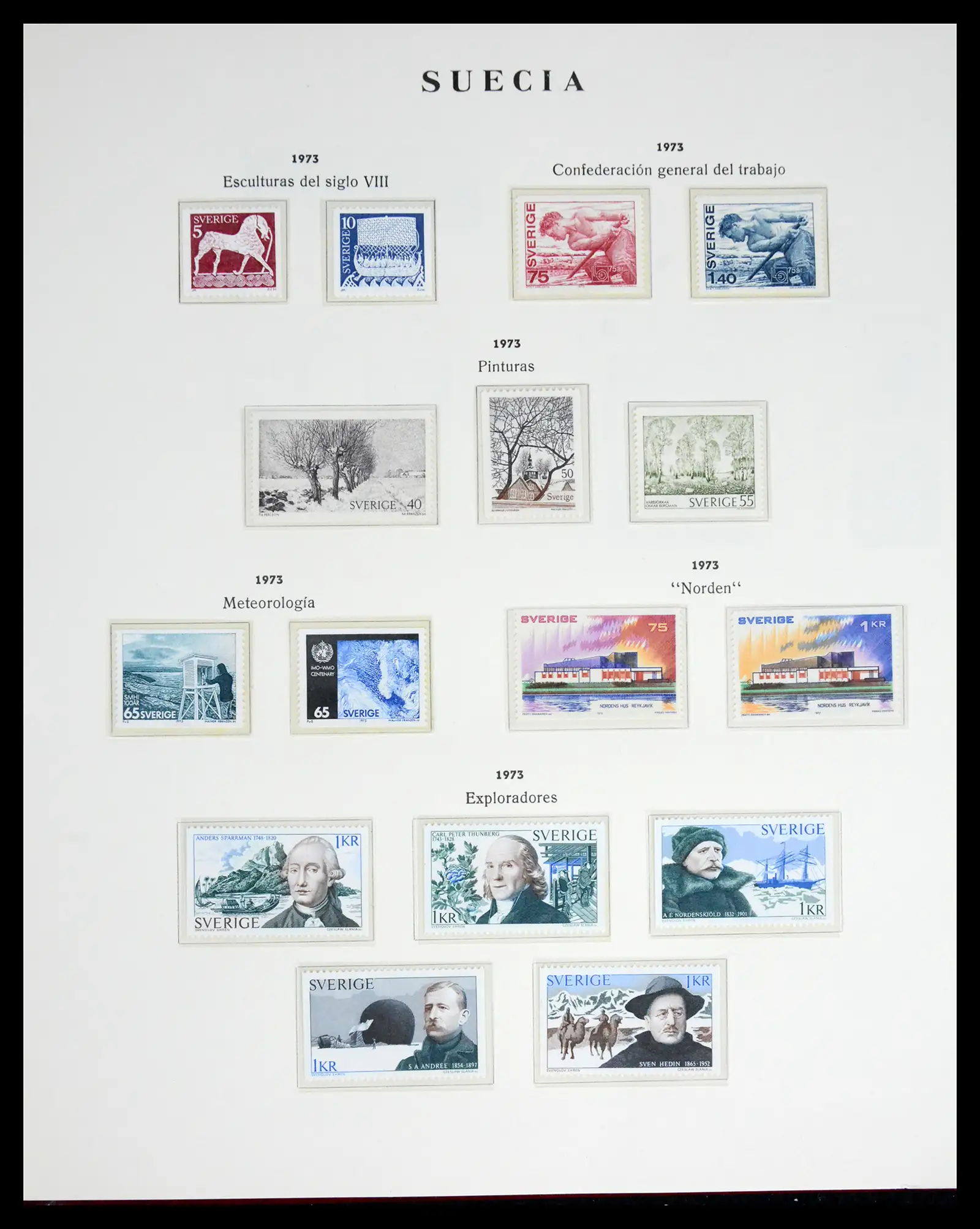 42217 0059 - Postzegelverzameling 42217 Zweden 1855-1979.