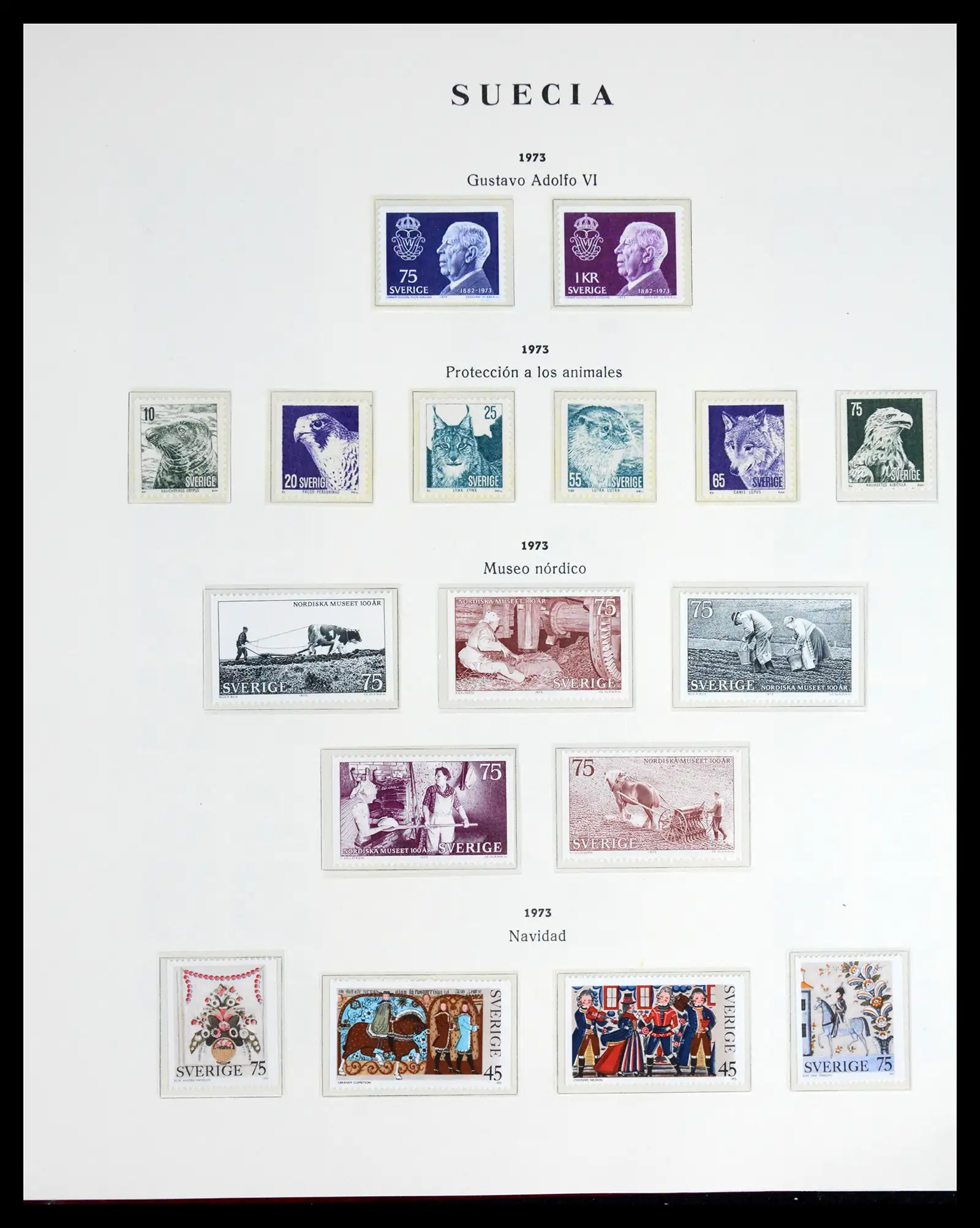 42217 0061 - Postzegelverzameling 42217 Zweden 1855-1979.