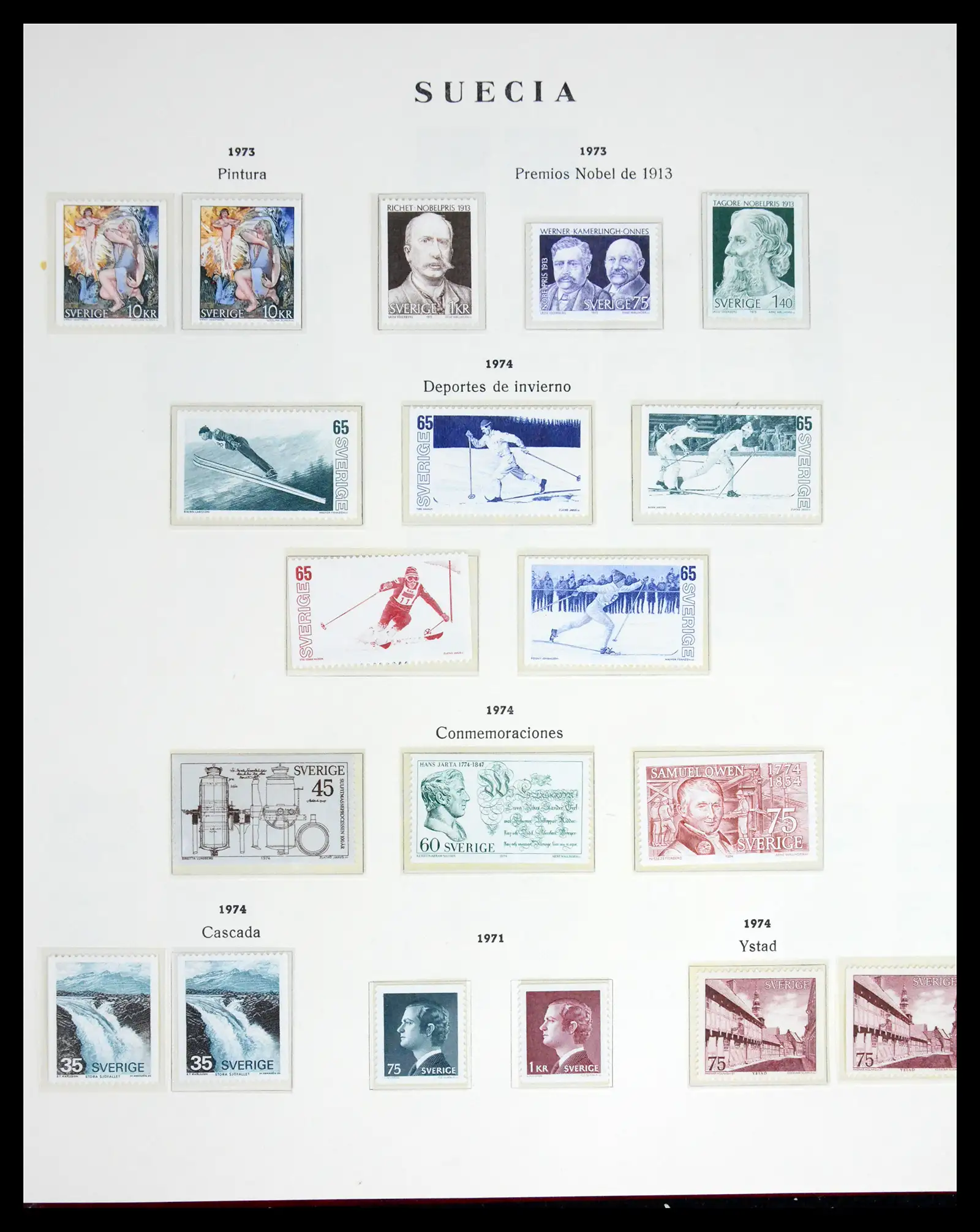 42217 0063 - Postzegelverzameling 42217 Zweden 1855-1979.