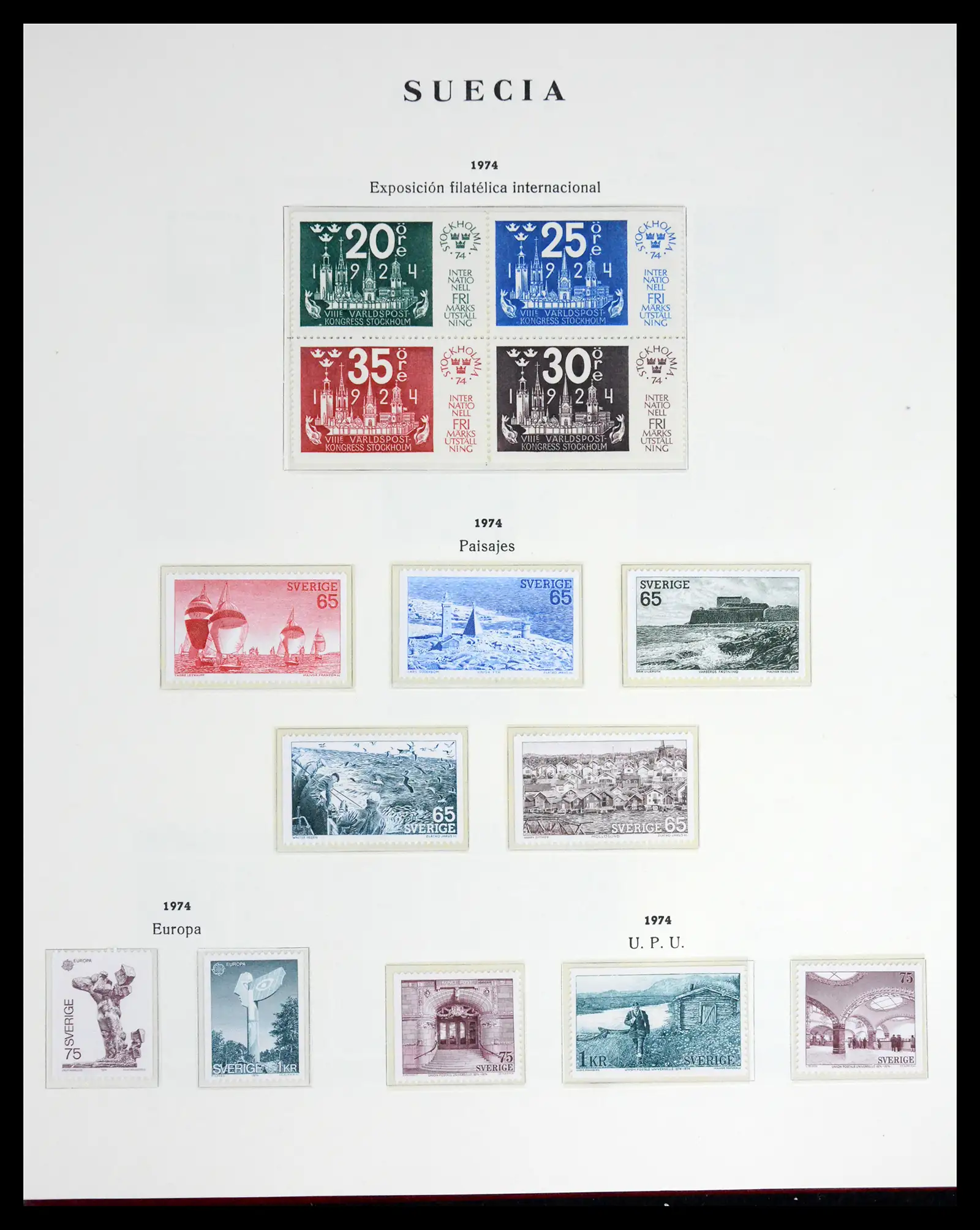 42217 0065 - Postzegelverzameling 42217 Zweden 1855-1979.