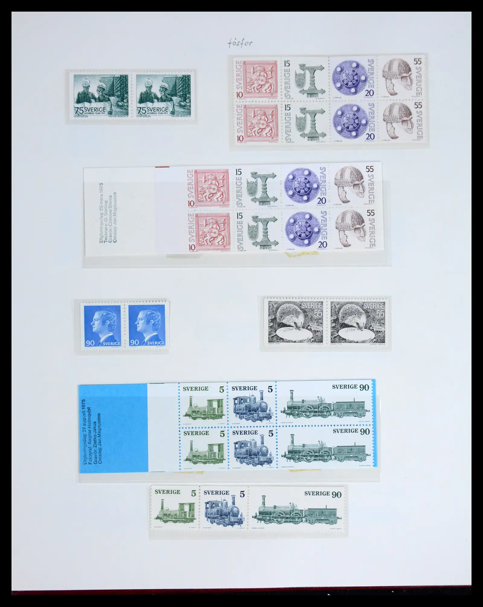 42217 0071 - Postzegelverzameling 42217 Zweden 1855-1979.