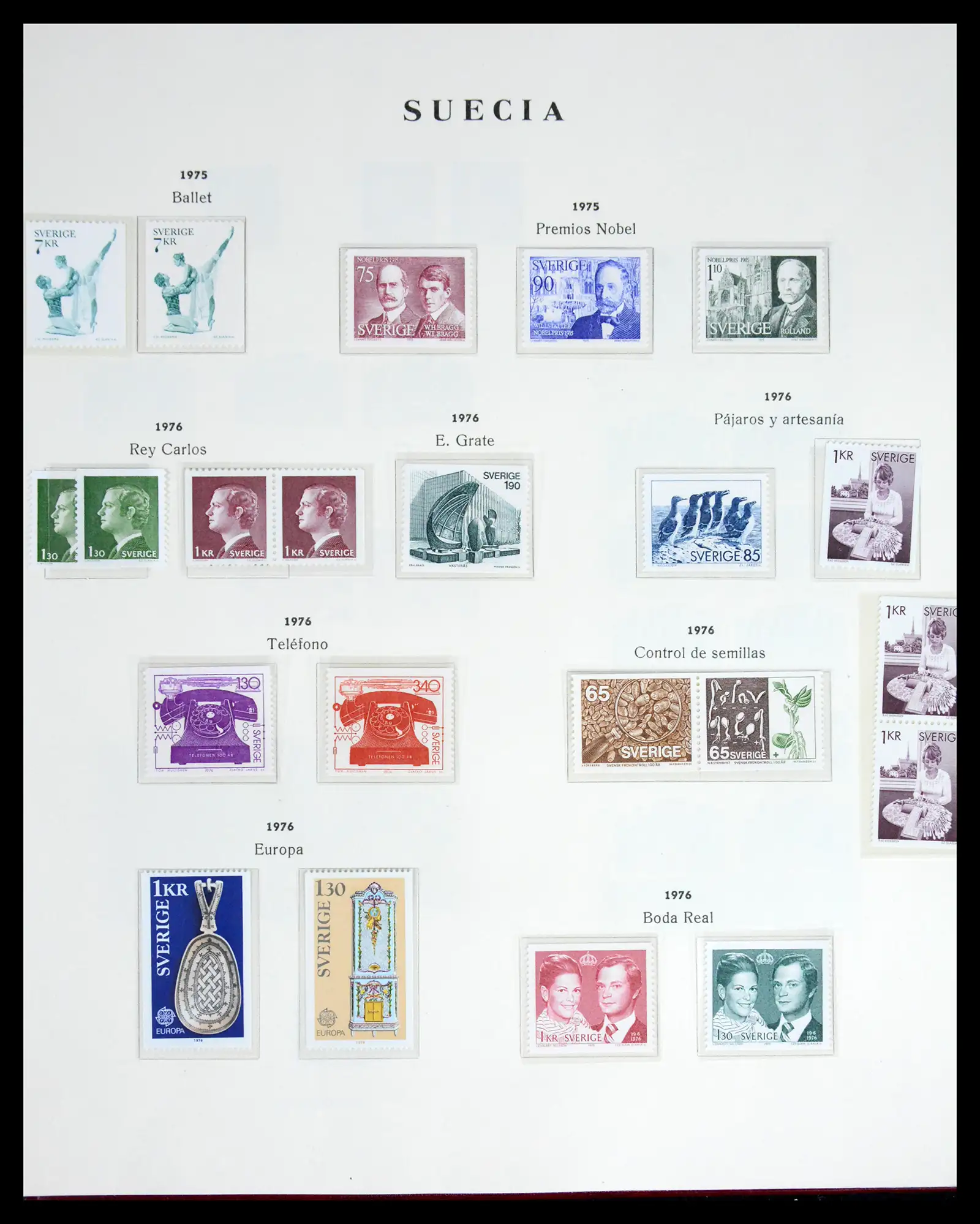 42217 0074 - Postzegelverzameling 42217 Zweden 1855-1979.