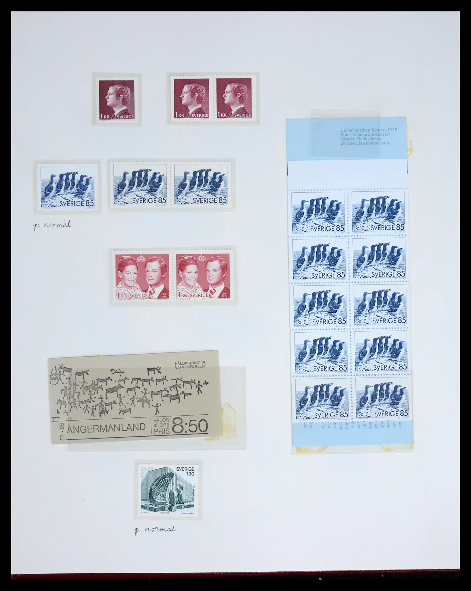 42217 0075 - Postzegelverzameling 42217 Zweden 1855-1979.