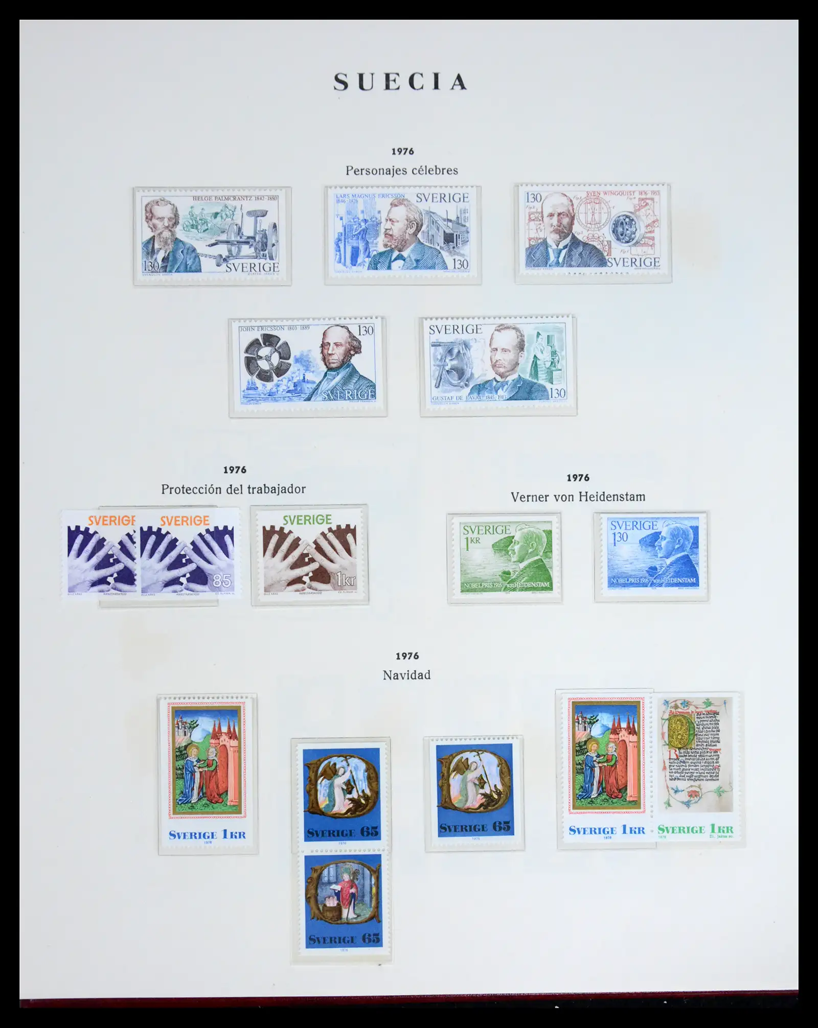 42217 0077 - Postzegelverzameling 42217 Zweden 1855-1979.