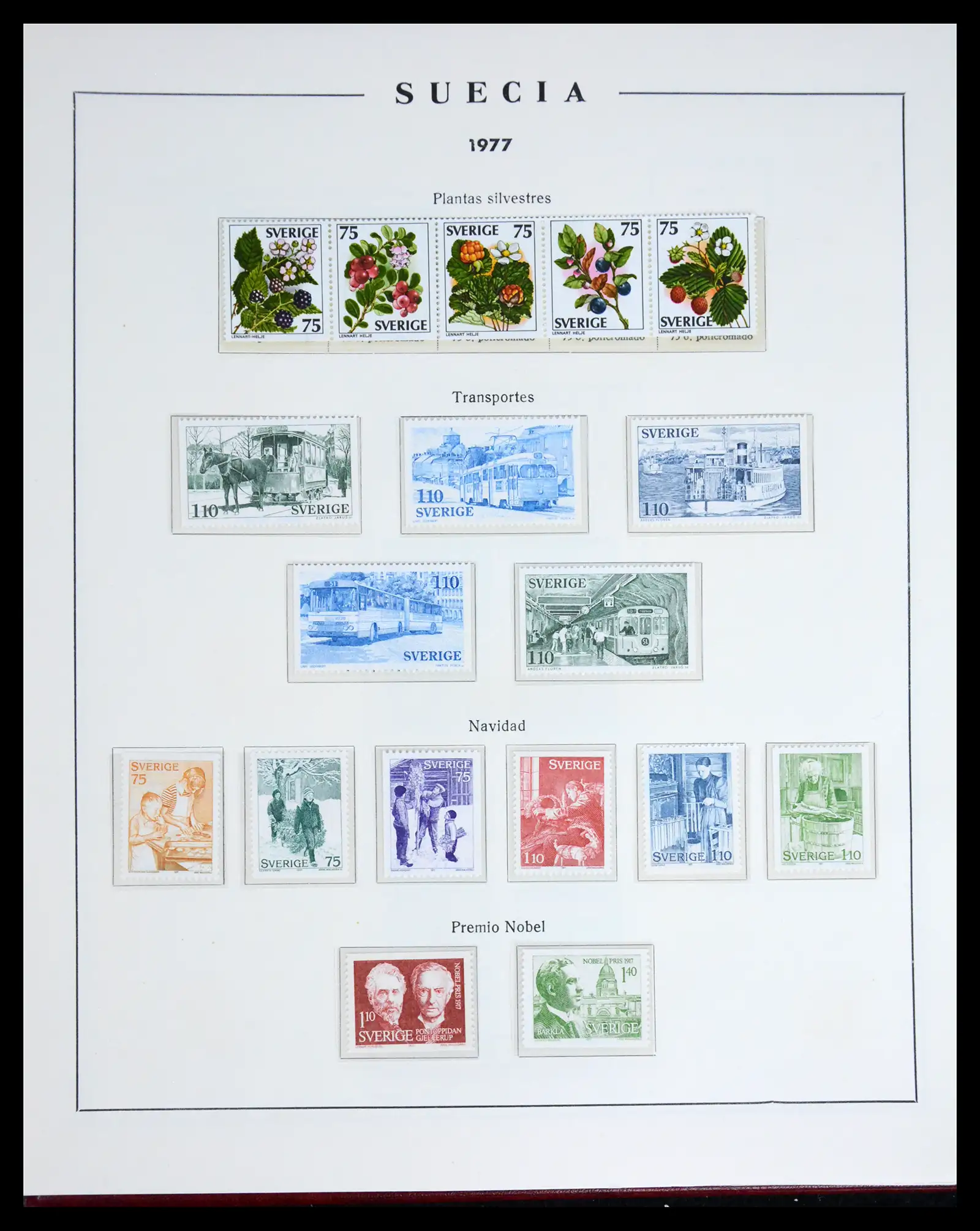 42217 0081 - Postzegelverzameling 42217 Zweden 1855-1979.