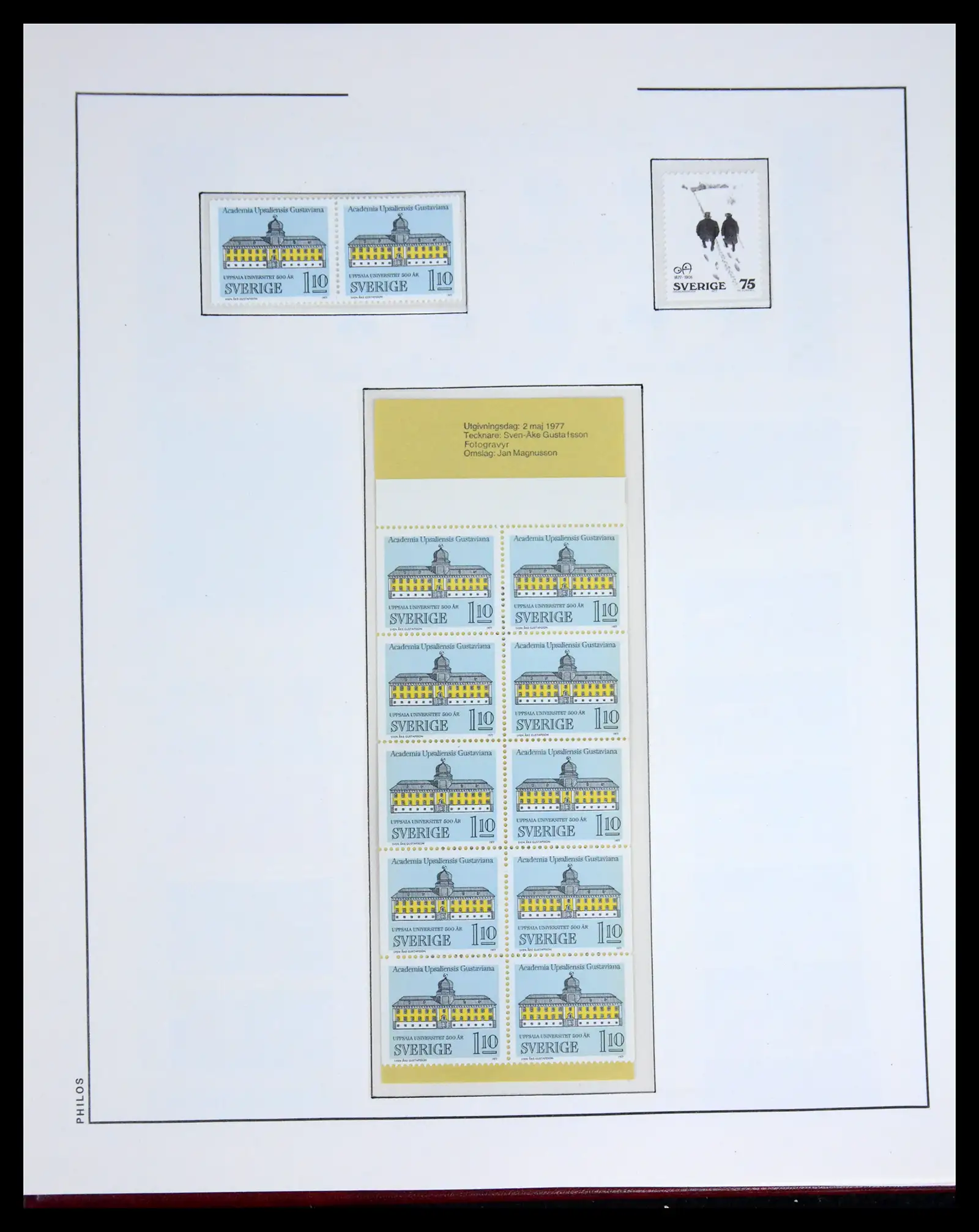 42217 0082 - Postzegelverzameling 42217 Zweden 1855-1979.