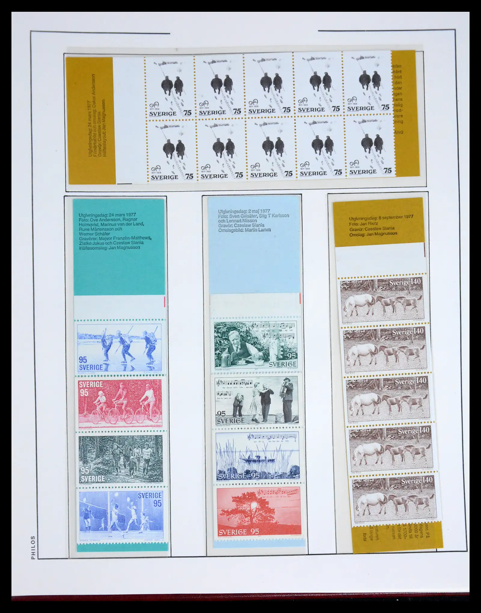 42217 0083 - Postzegelverzameling 42217 Zweden 1855-1979.