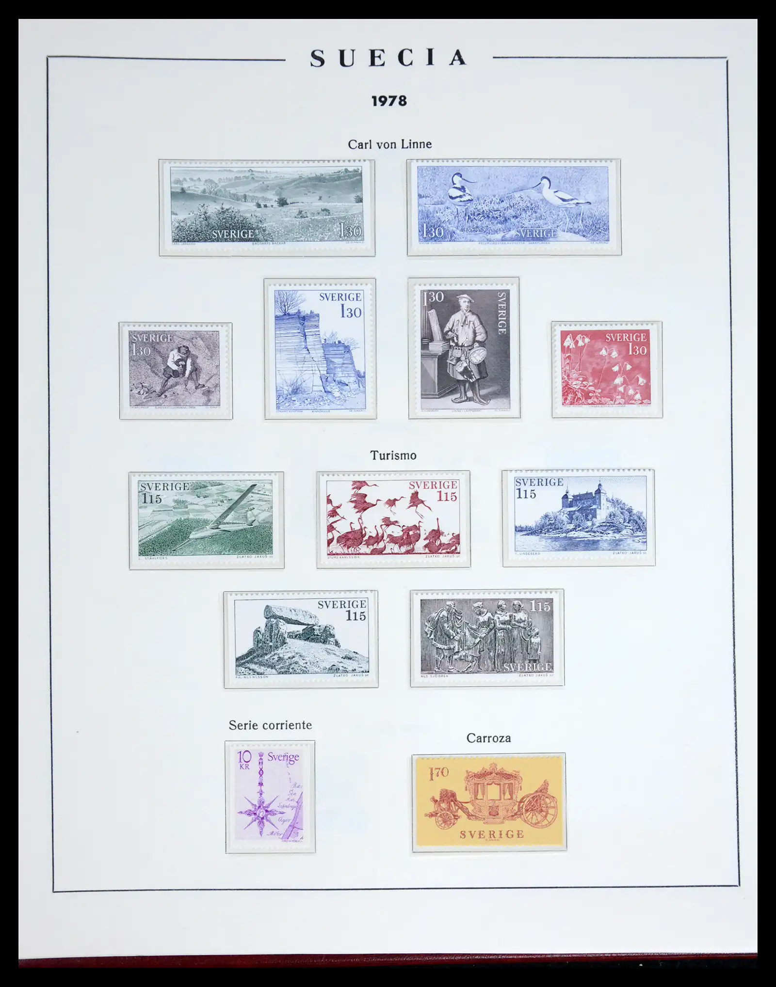 42217 0087 - Postzegelverzameling 42217 Zweden 1855-1979.