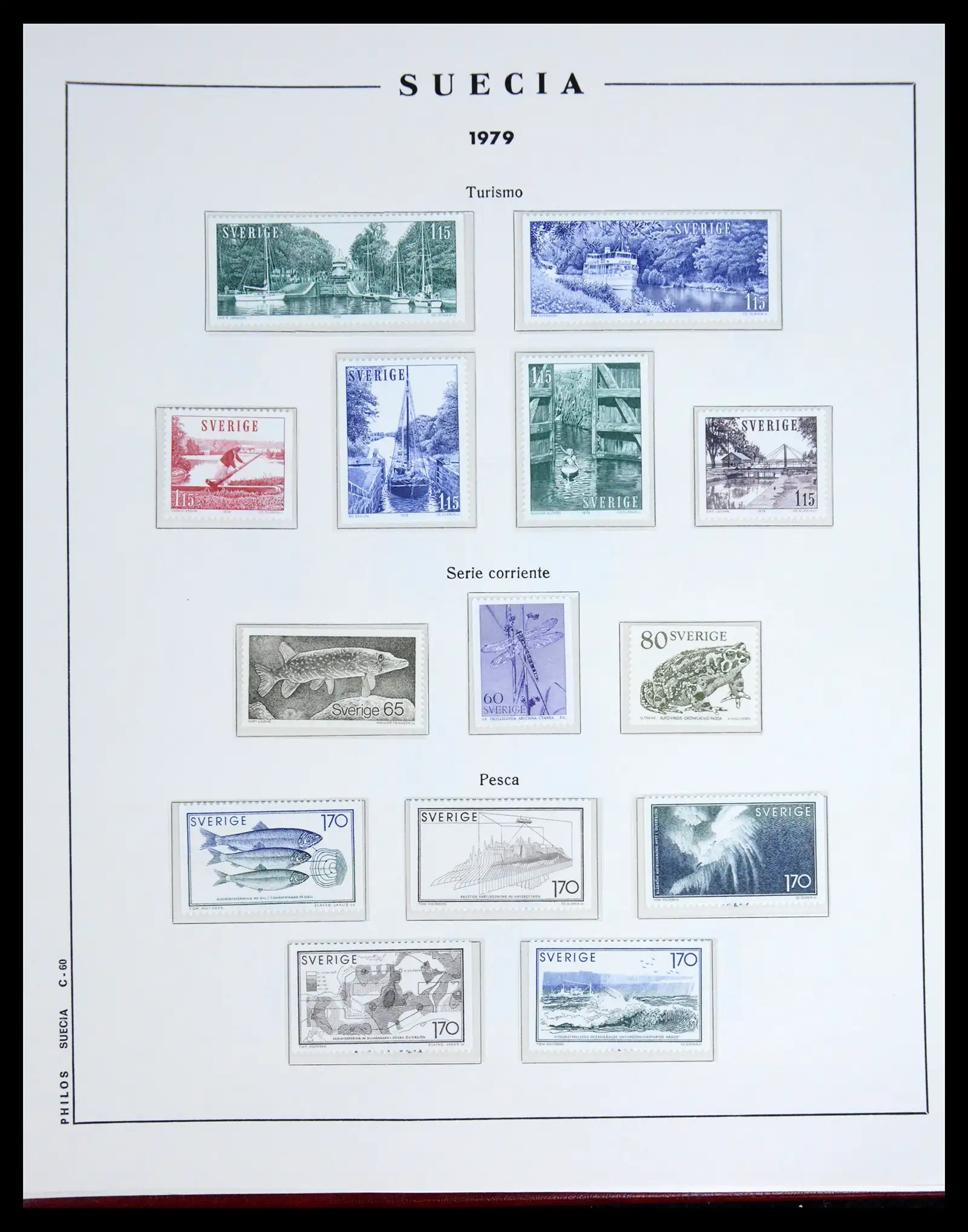 42217 0093 - Postzegelverzameling 42217 Zweden 1855-1979.