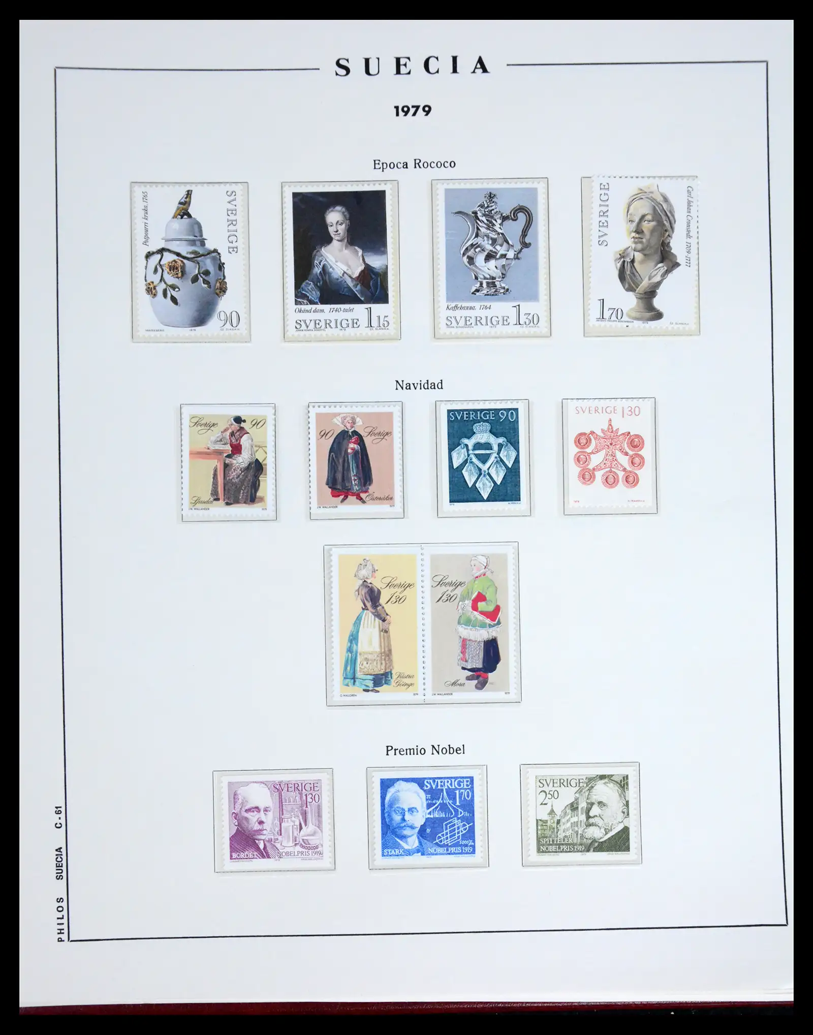 42217 0094 - Postzegelverzameling 42217 Zweden 1855-1979.