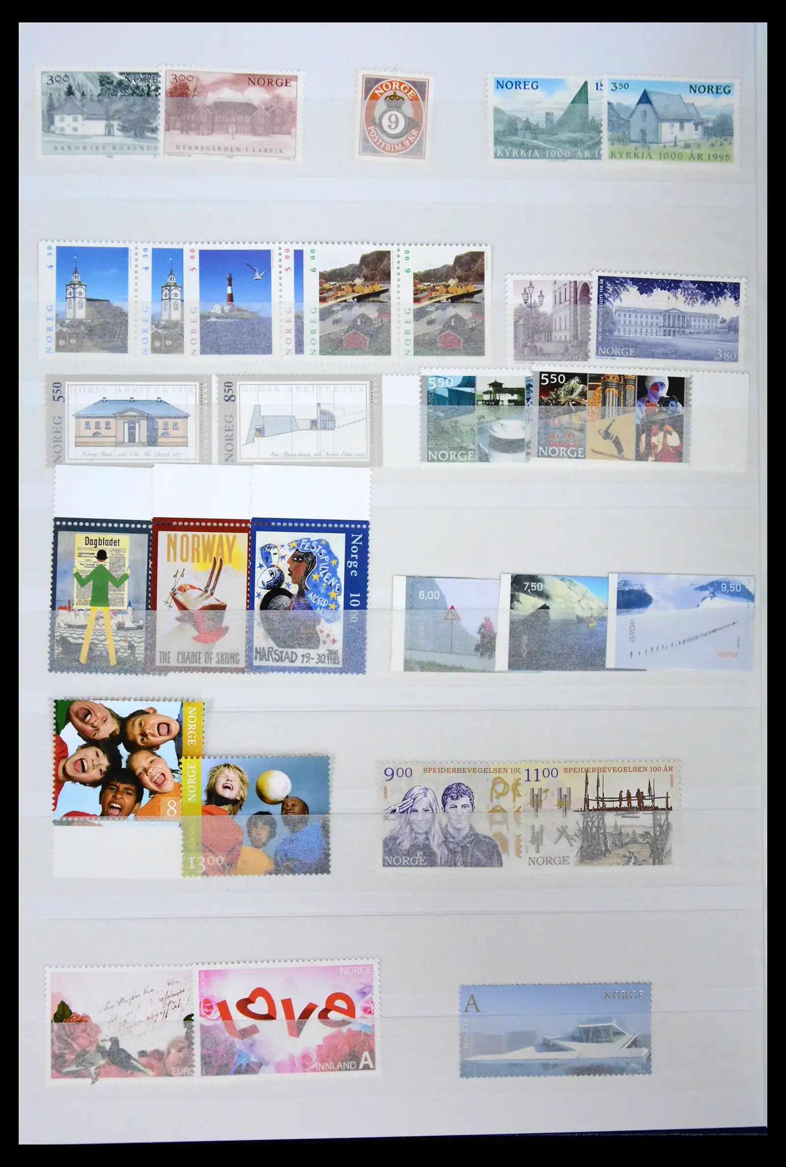 42218 0005 - Stamp collection 42218 Norway 1855-1980.