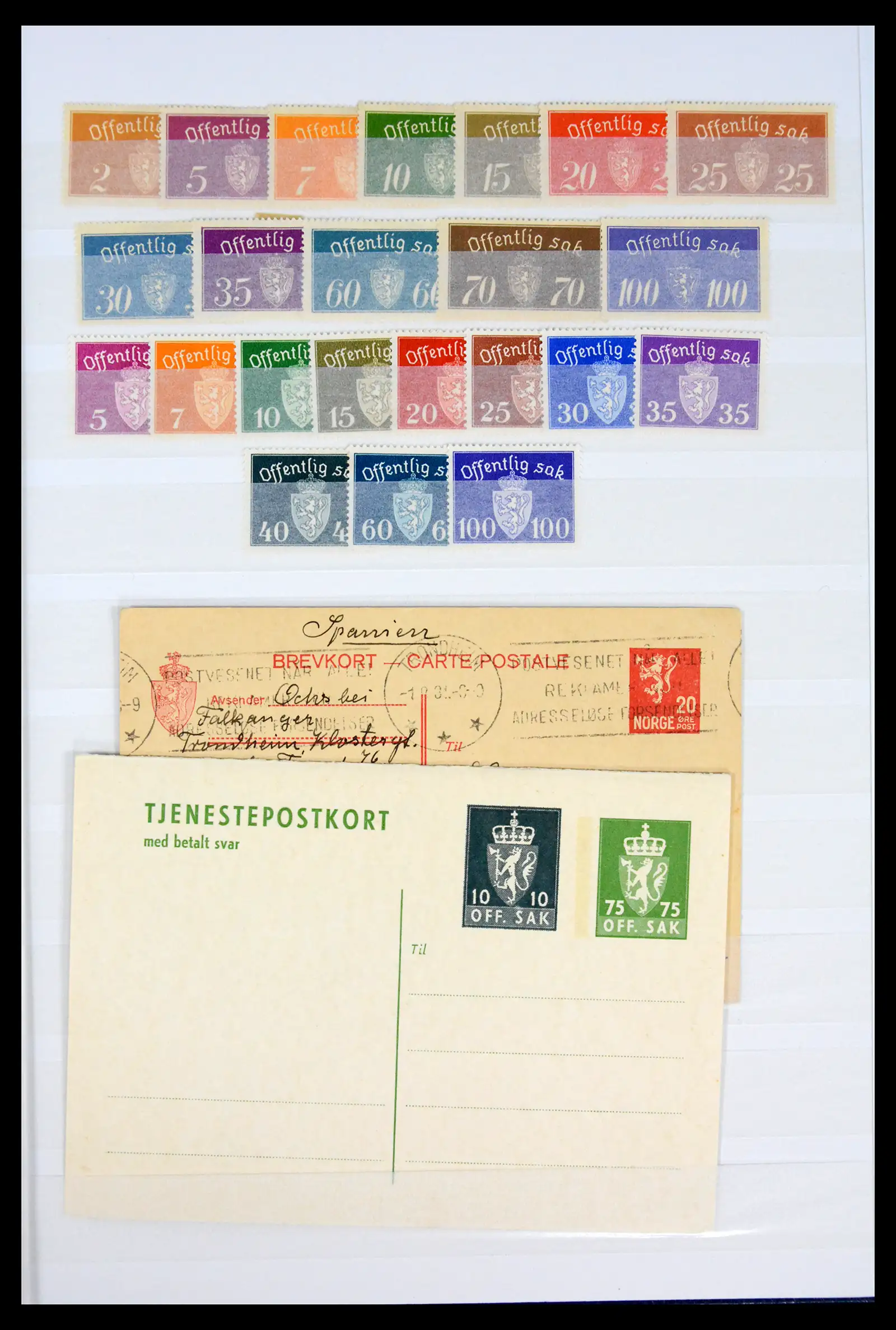 42218 0008 - Stamp collection 42218 Norway 1855-1980.