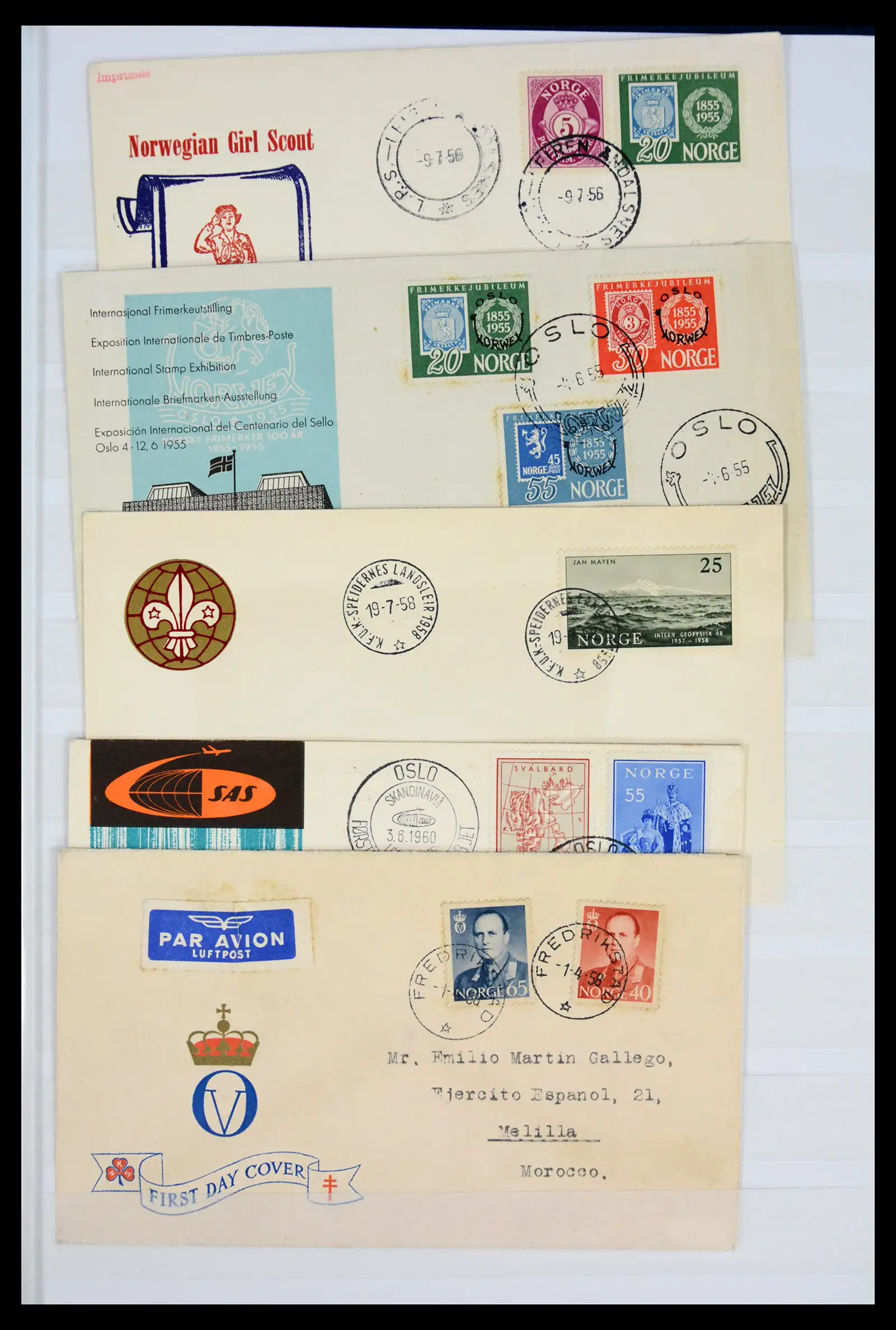 42218 0010 - Stamp collection 42218 Norway 1855-1980.