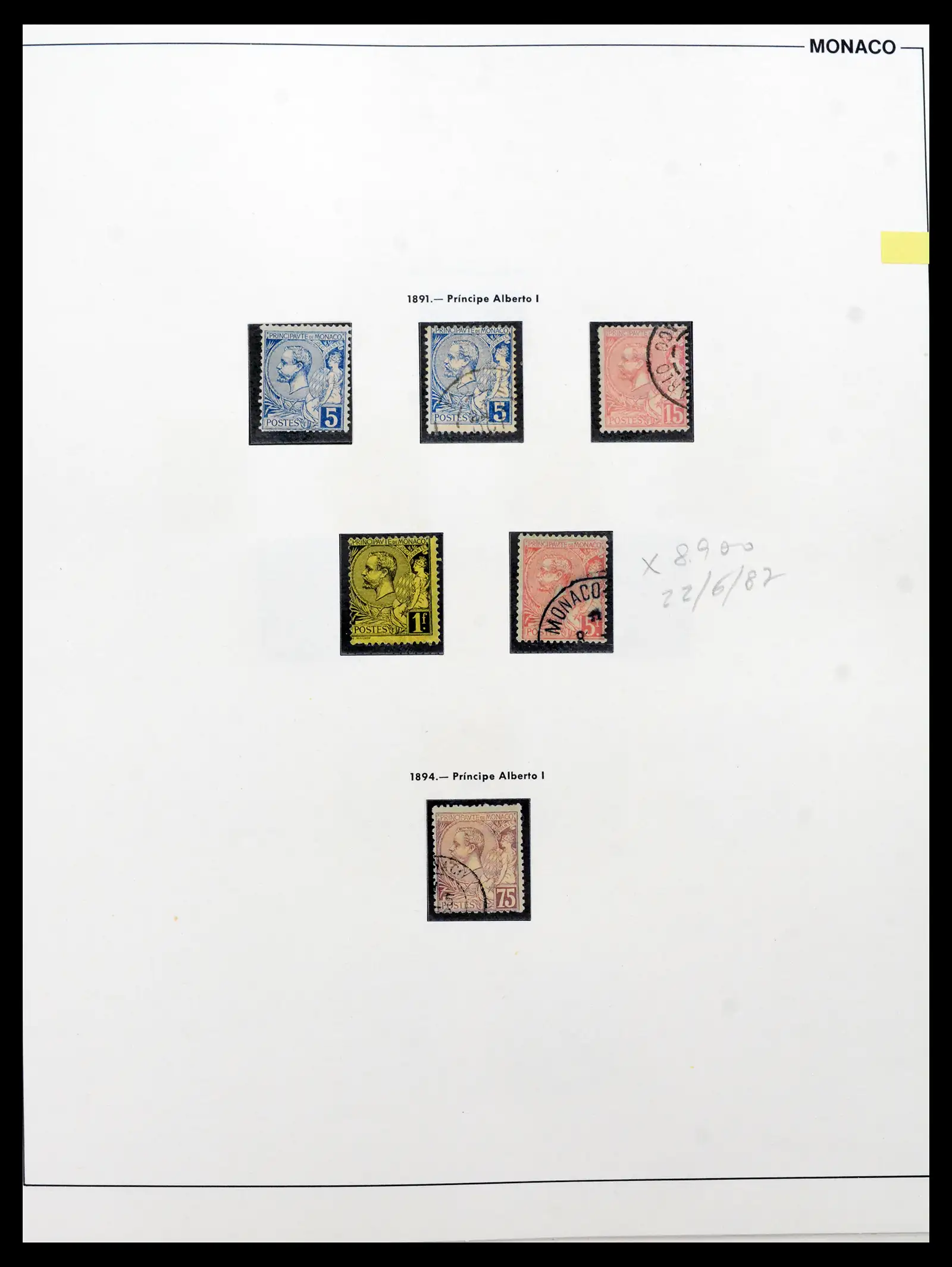 42219 0003 - Postzegelverzameling 42219 Monaco 1885-1962.