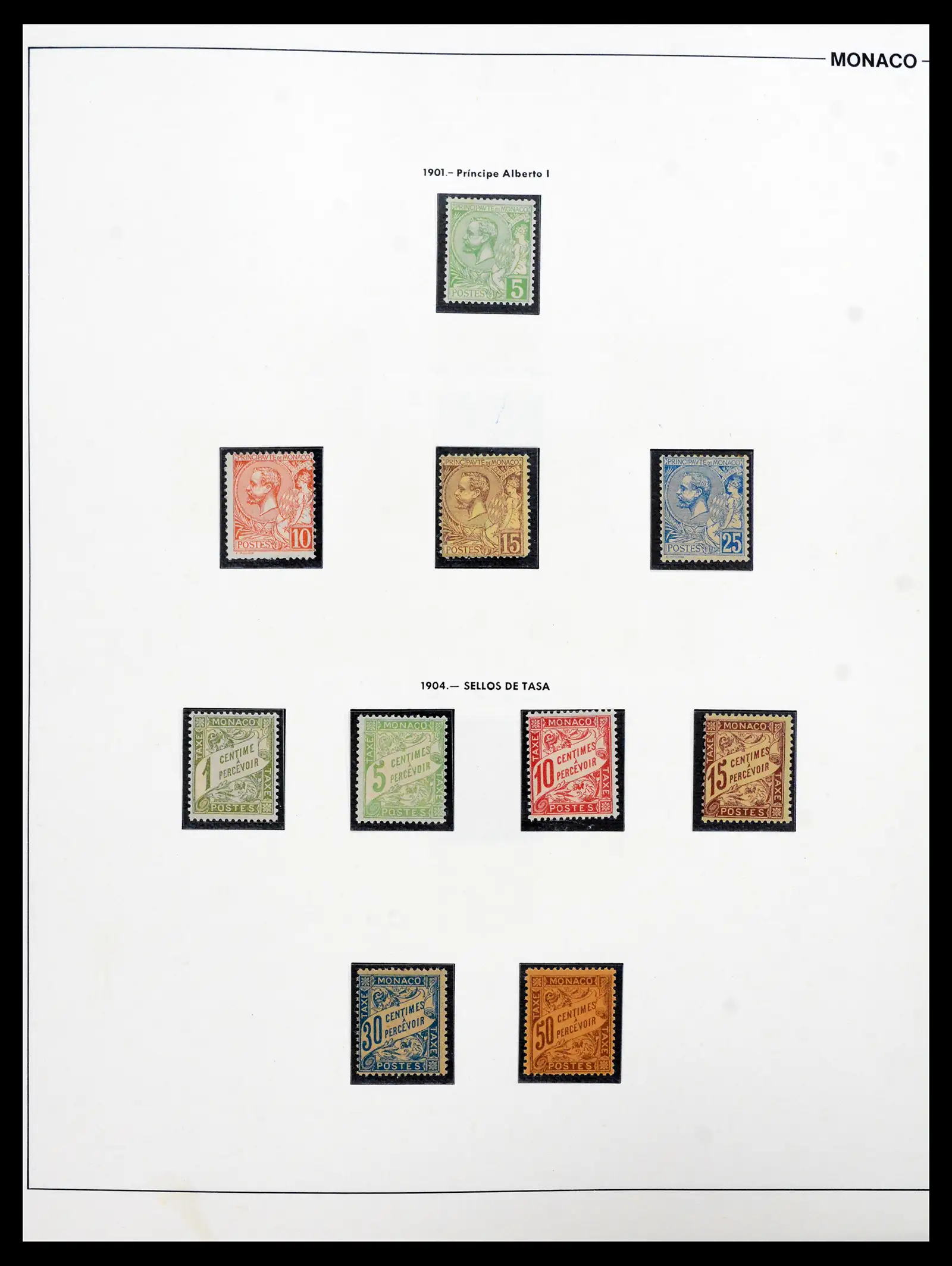 42219 0005 - Postzegelverzameling 42219 Monaco 1885-1962.