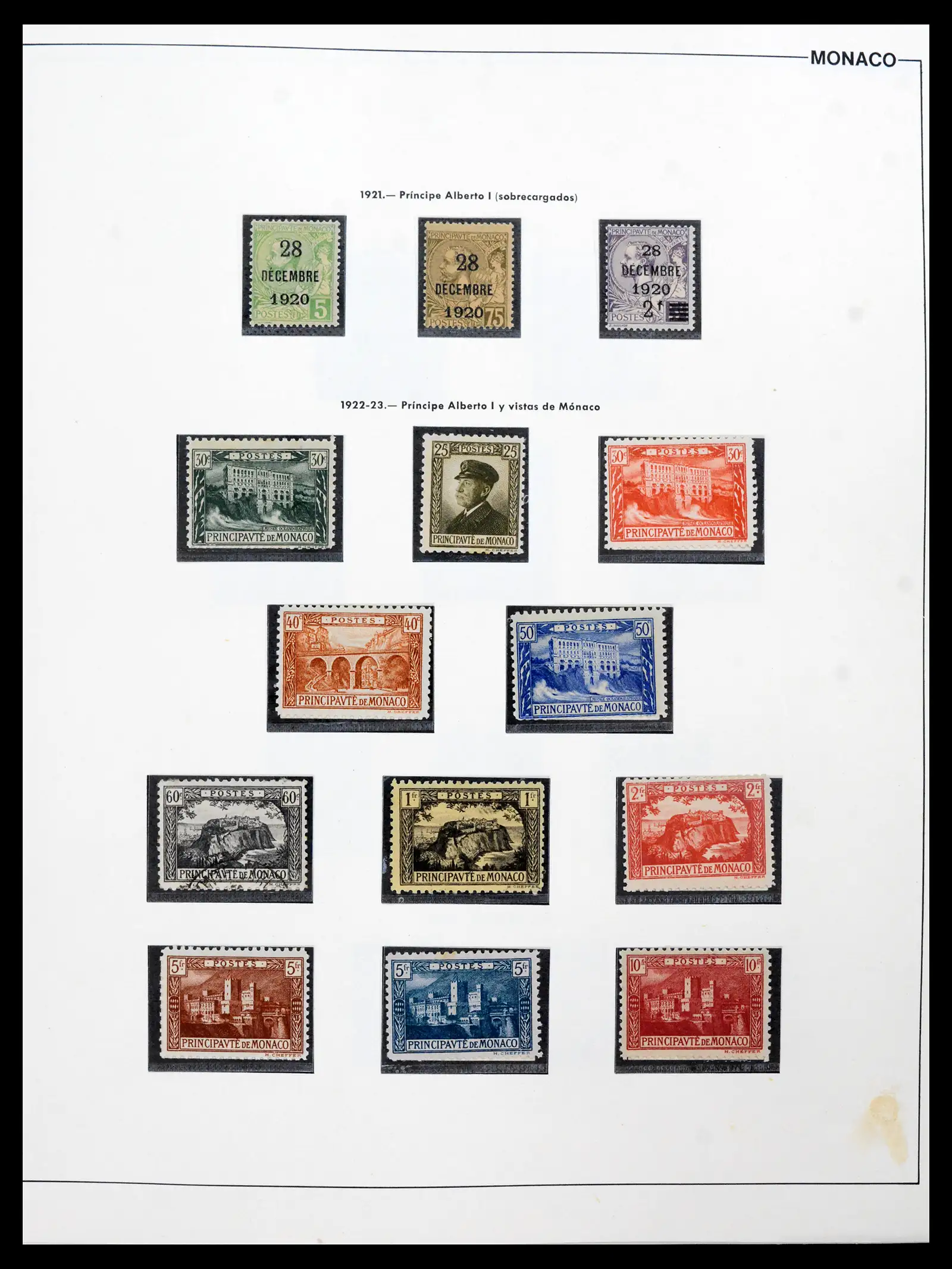 42219 0011 - Postzegelverzameling 42219 Monaco 1885-1962.