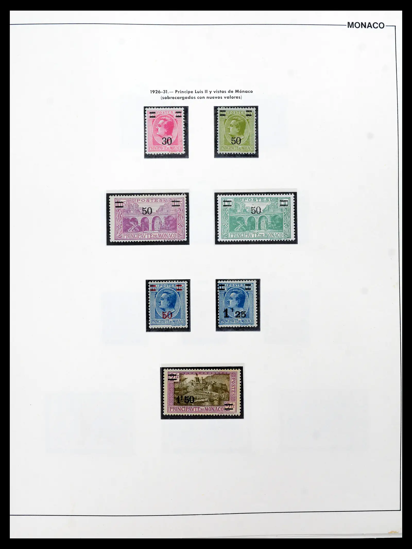 42219 0016 - Postzegelverzameling 42219 Monaco 1885-1962.